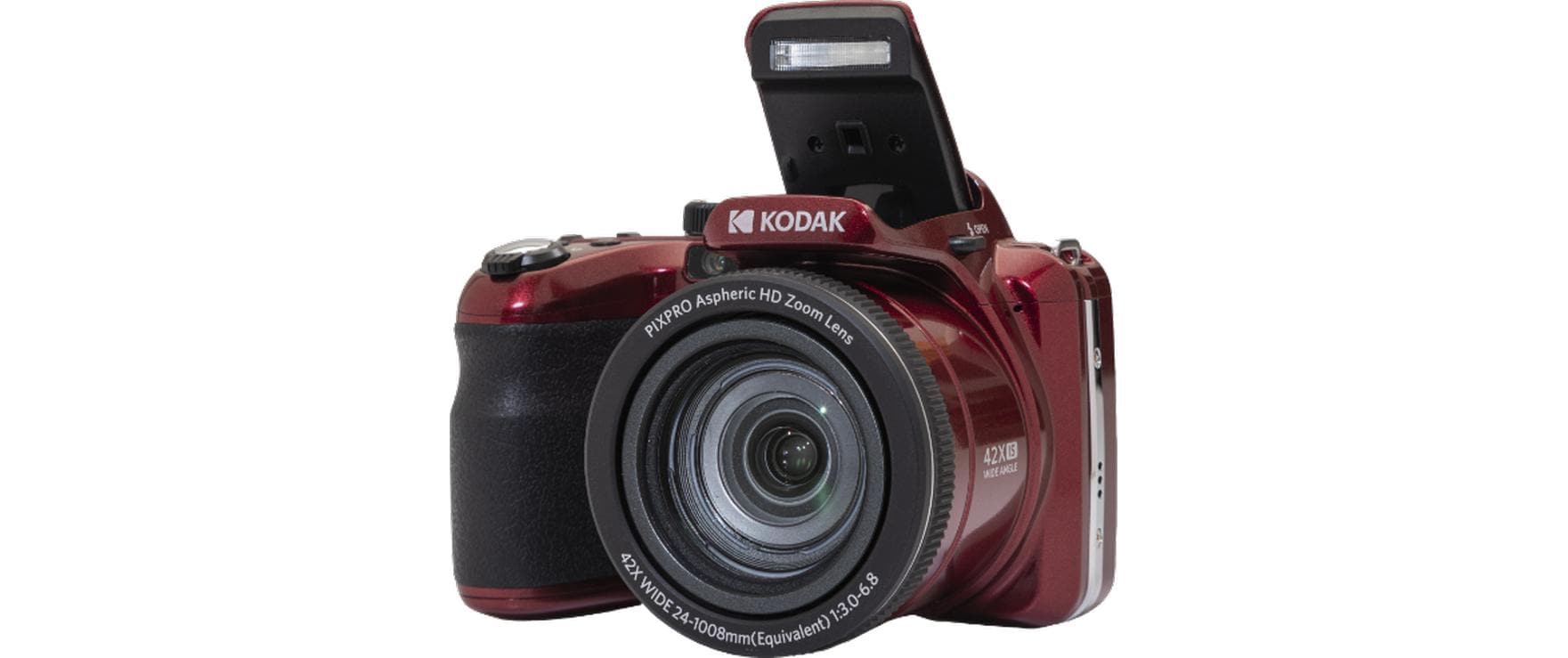 Kodak Pixpro AZ425 – Bridgekamera, 42× optischer Zoom, 20,7 MP 1/2,3", 1080p, Rot