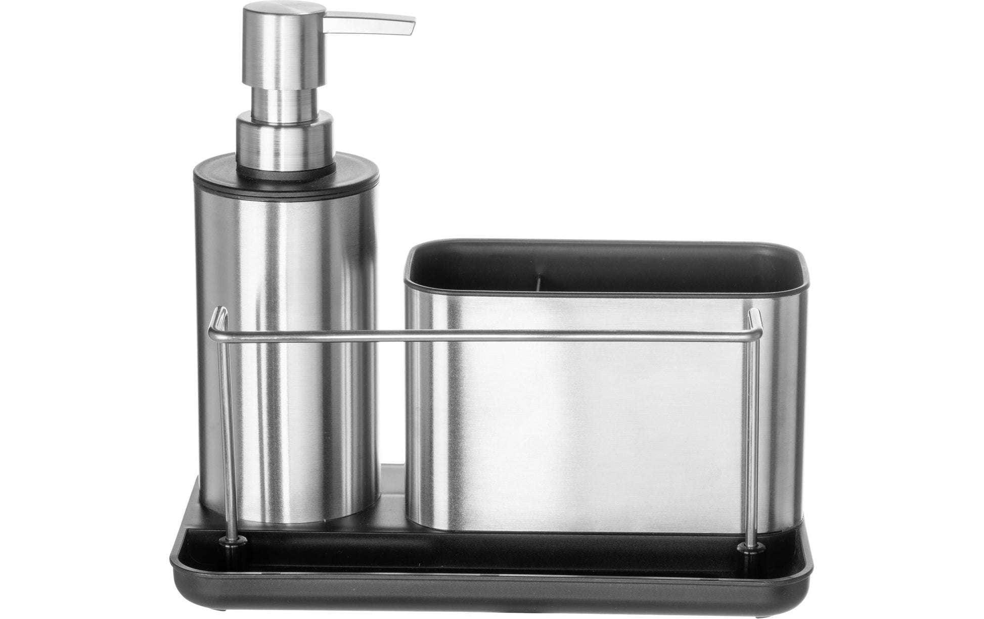 WENKO Utensilienhalter (wandmontiert) 21 × 11 × 18 cm, Edelstahl, Silber