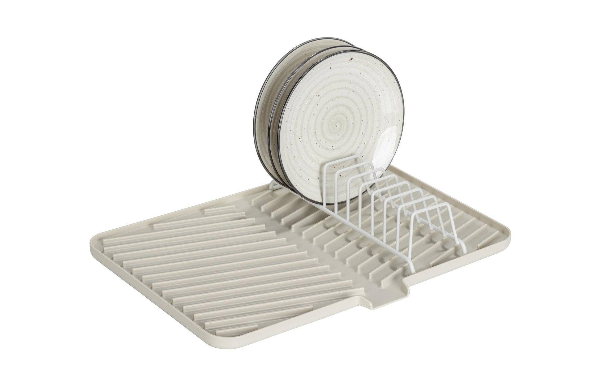 Wenko – Abtropfer 43 × 31 × 8 cm, Kunststoff, rutschfest, Creme