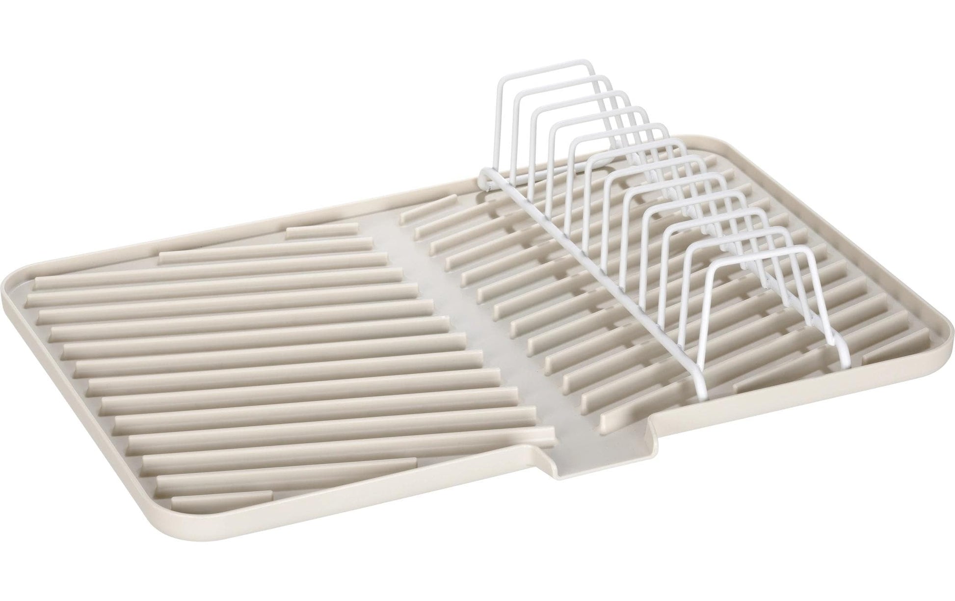 Wenko – Abtropfer 43 × 31 × 8 cm, Kunststoff, rutschfest, Creme