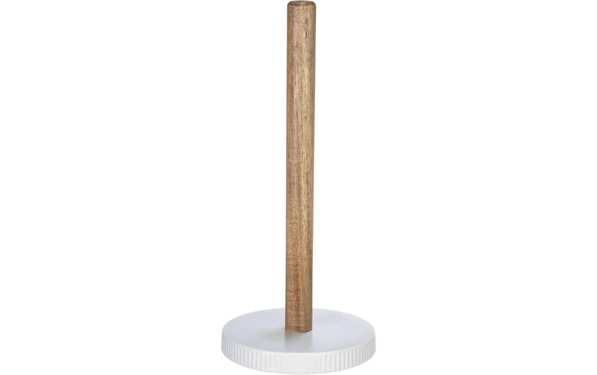 WENKO Küchenrollenhalter Akazienholz/Keramik, Ø 14 × 32 cm