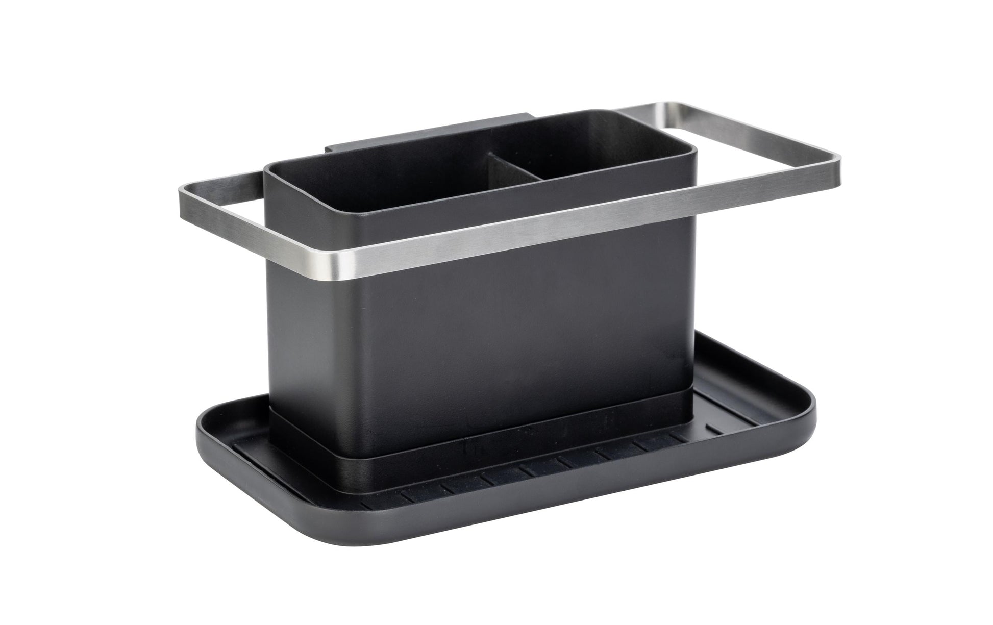 Wenko Stella – Bürstenhalter 20 × 11 × 10 cm, Kunststoff/Edelstahl, schwarz
