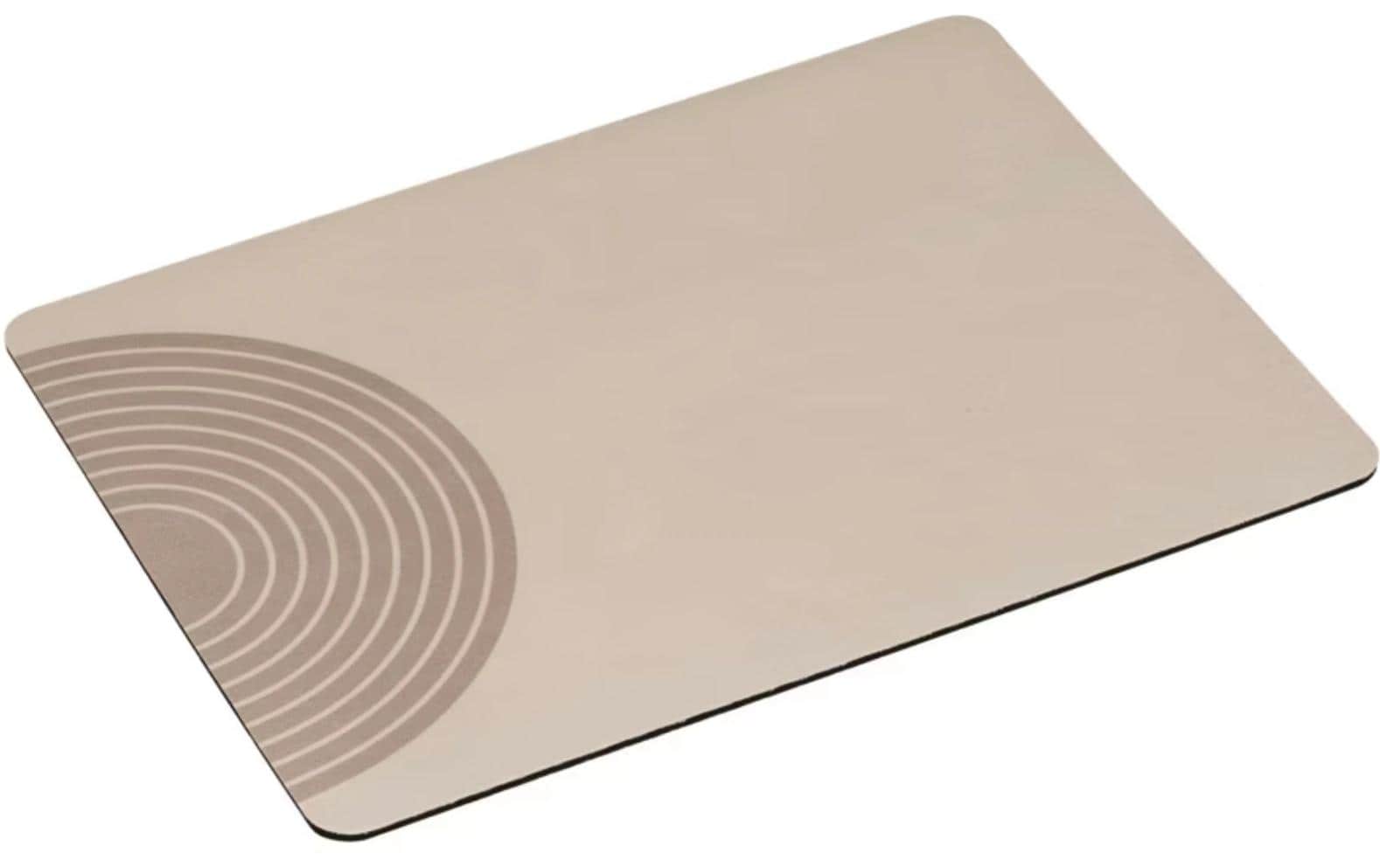 WENKO Abtropfmatte 30 × 40 × 0,9 cm, gummiert, beige