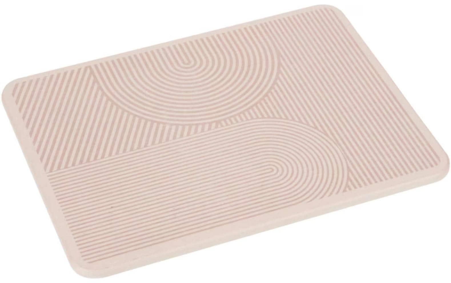 Wenko – Abtropfmatte 40 × 30 × 0,9 cm, Silikon, Beige