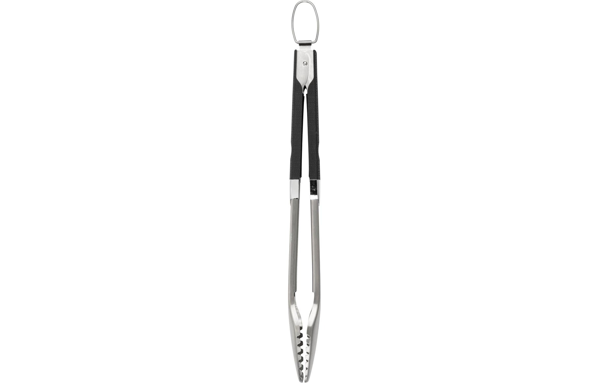 WENKO Grillzange 4,5 × 4,1 × 45 cm, Edelstahl/Silikon, Silber/Schwarz, spülmaschinenfest
