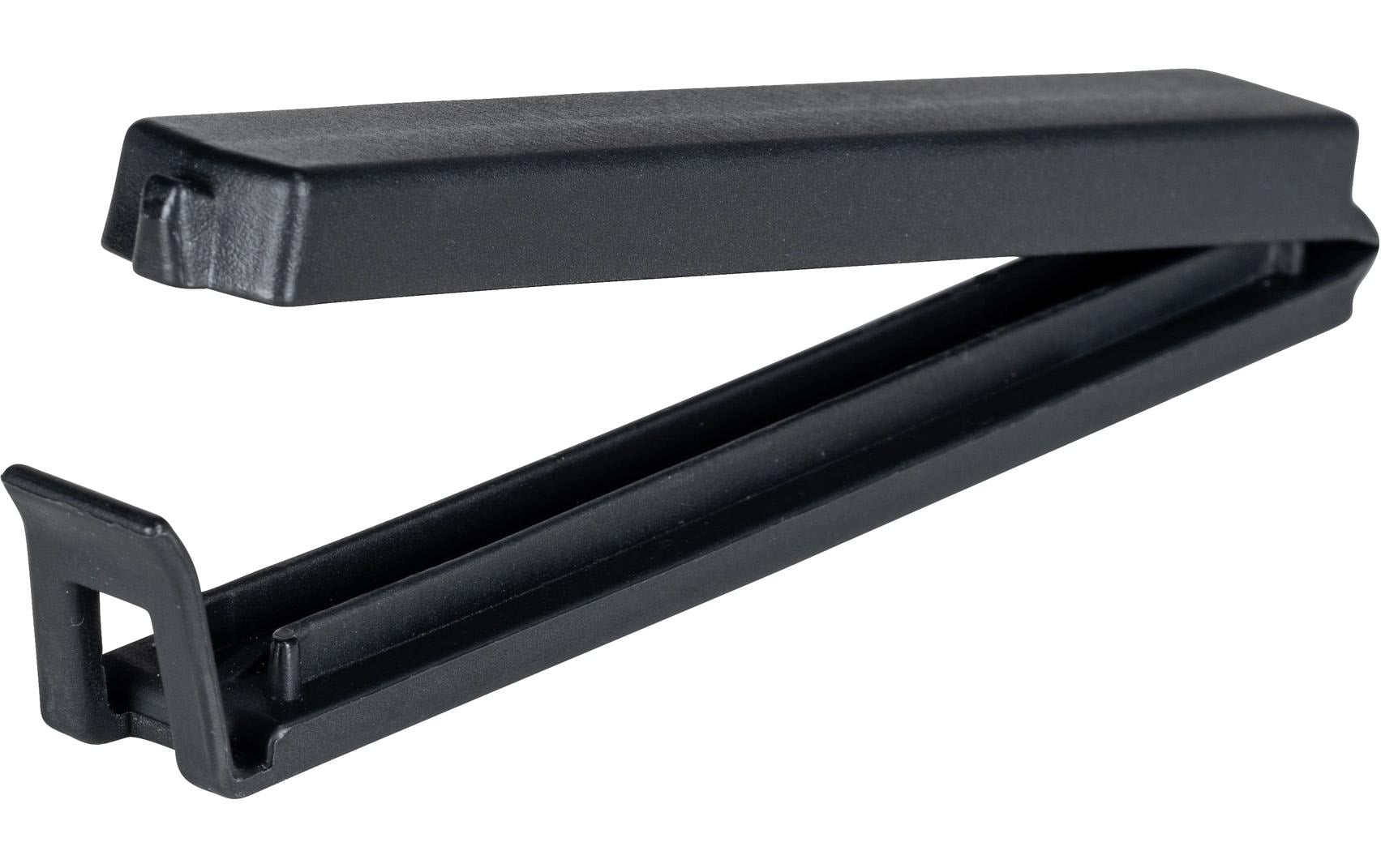 WENKO Beutelverschlussclip 1,5 × 11 × 1 cm, Kunststoff, 5 Stk., schwarz