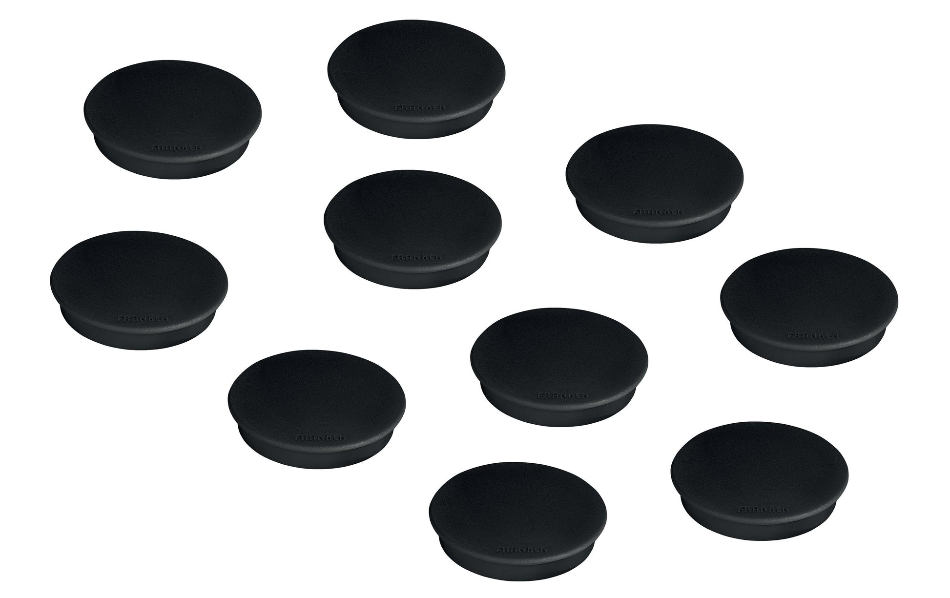 Franken Tafelmagnete – Ø 32 mm – 10 Stk. – schwarz