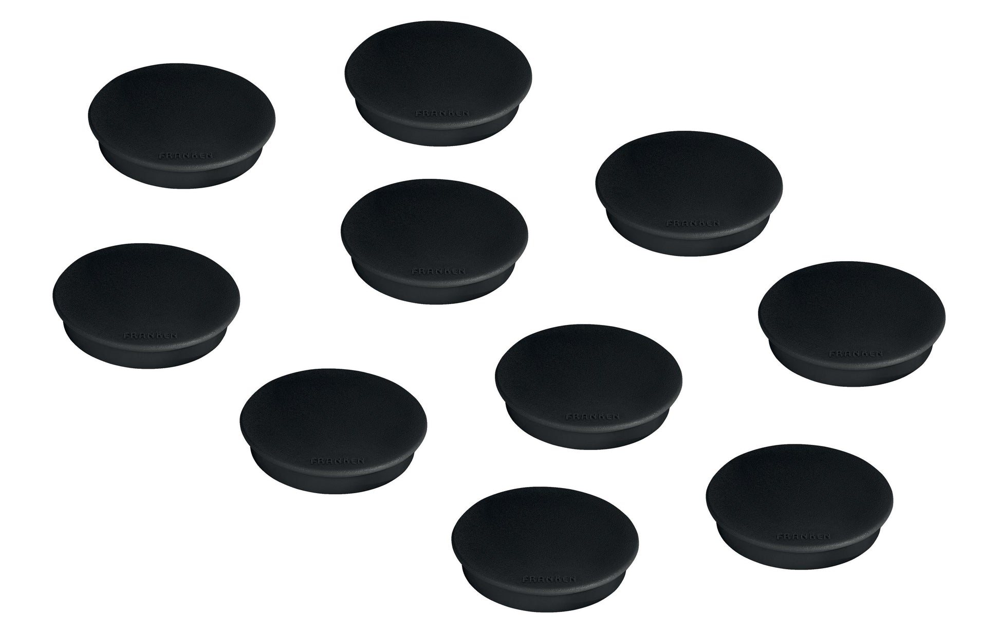 Franken Tafelmagnete – Ø 32 mm – 10 Stk. – schwarz