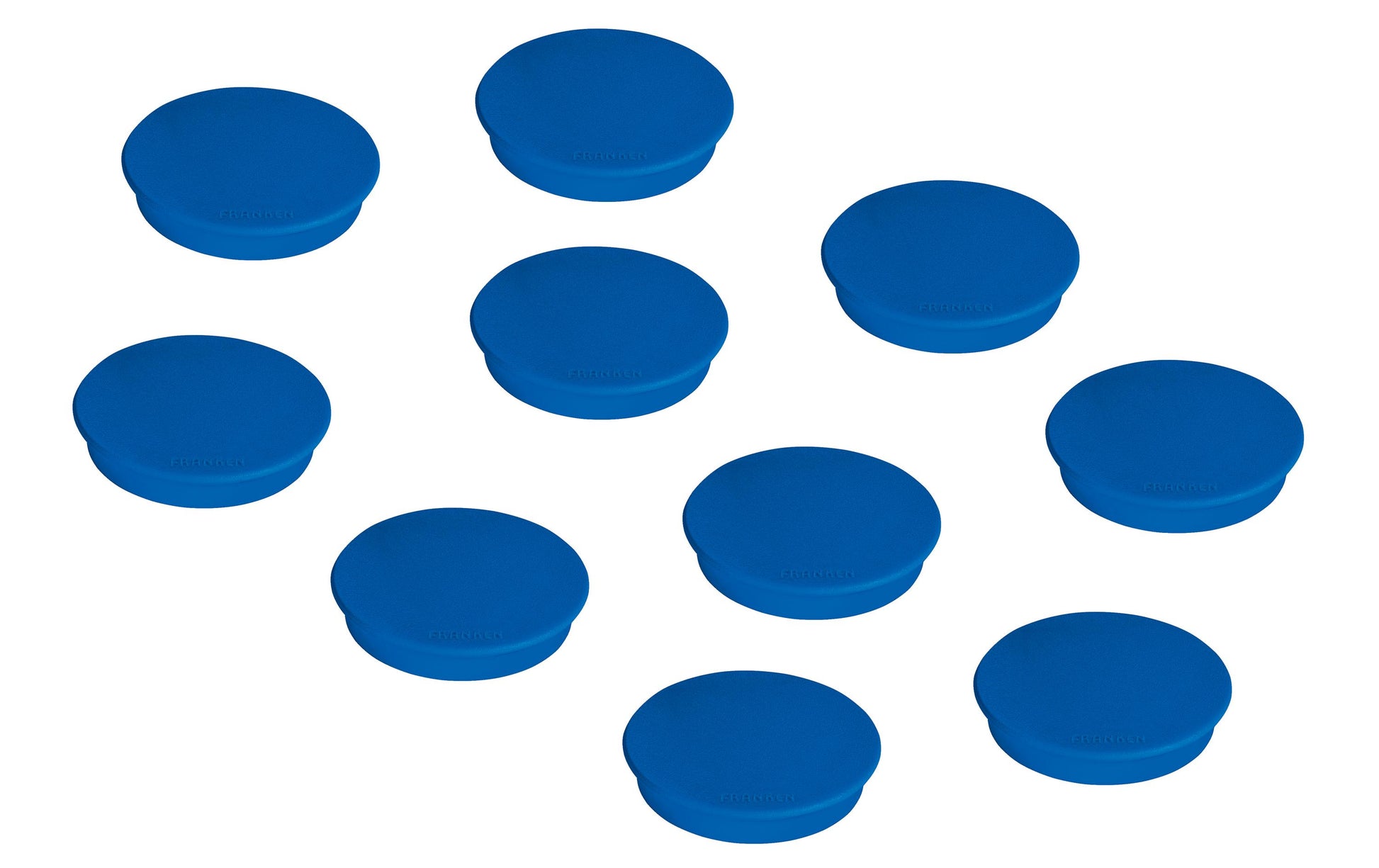 Franken Tafelmagnete – Ø 32 mm, 10 Stk., blau