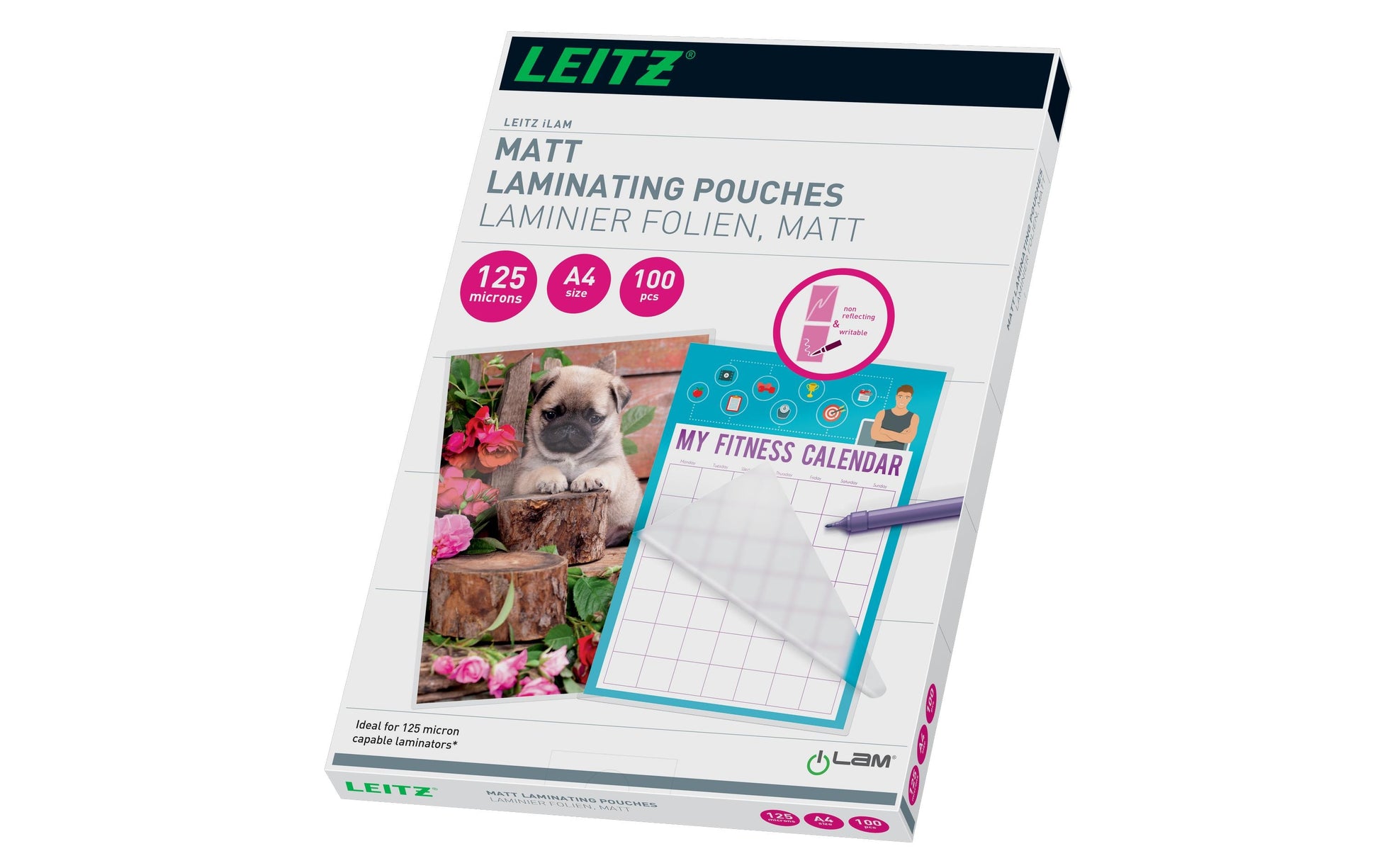 Leitz Laminierfolien A4 – 125 µm, matt, 100 Stück