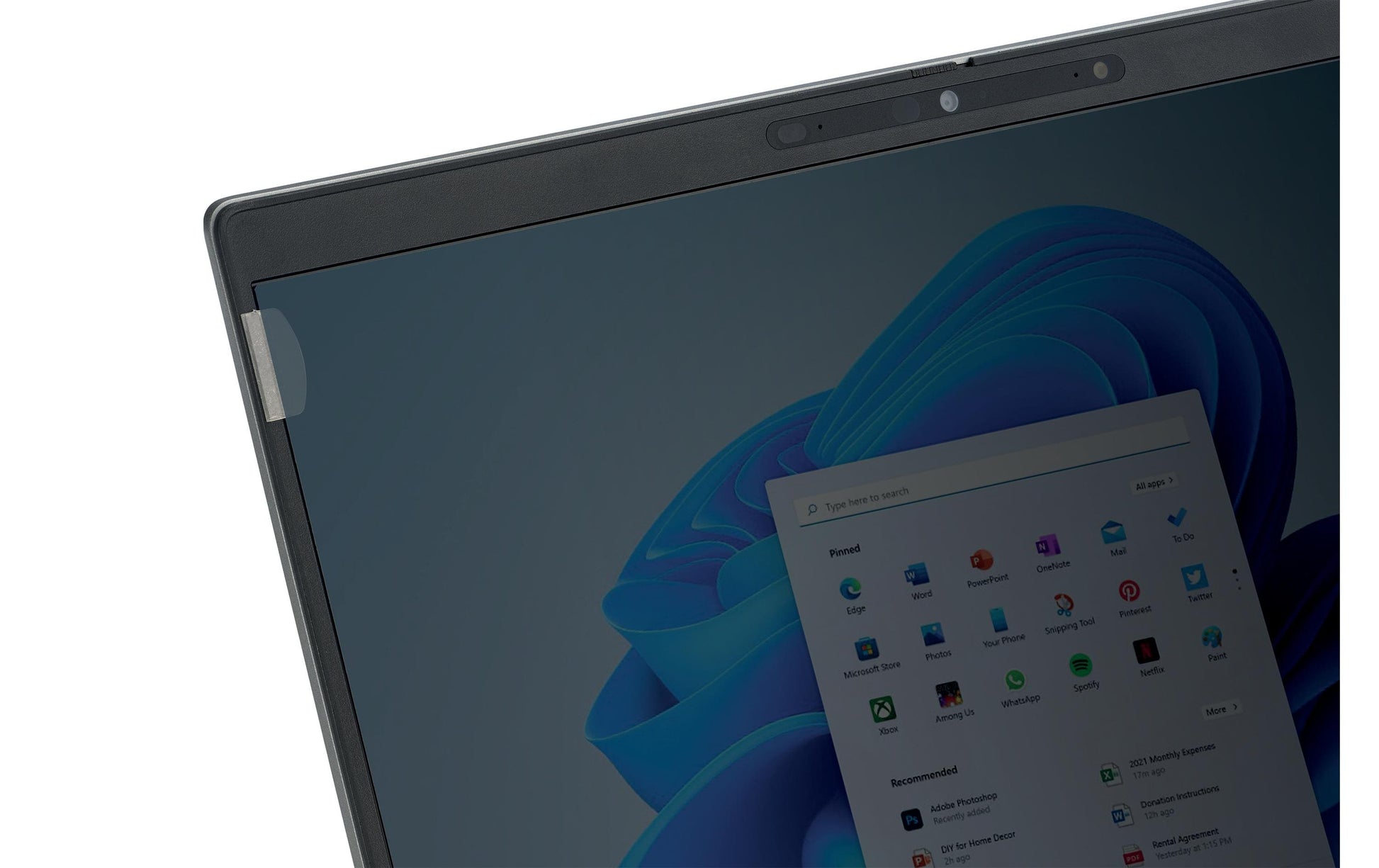 Kensington Displayschutz für Notebooks bis 14" – schwarz