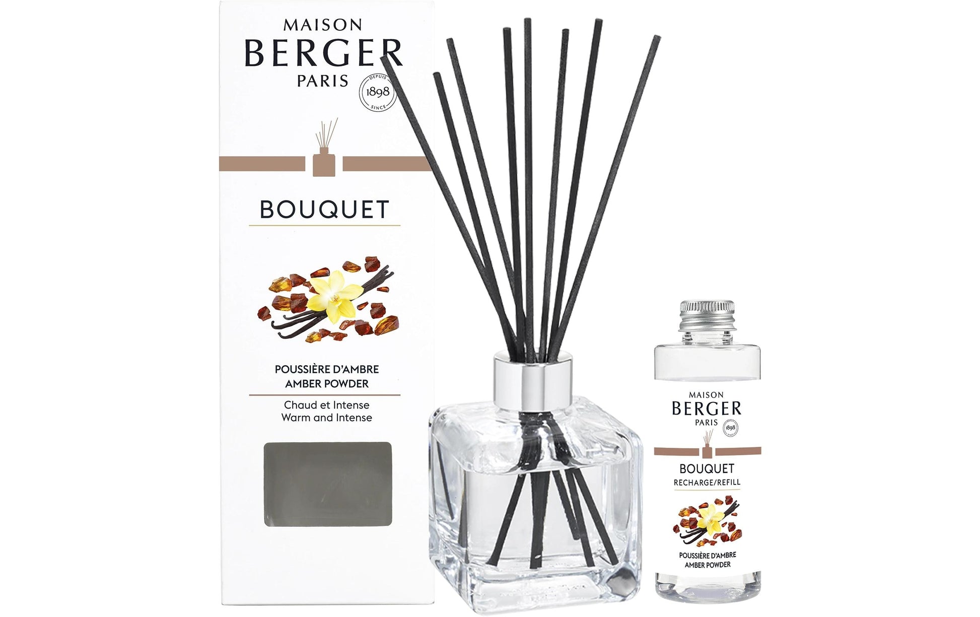 Maison Berger Paris Poussière d'Ambre – Duftstäbchen, 100 ml