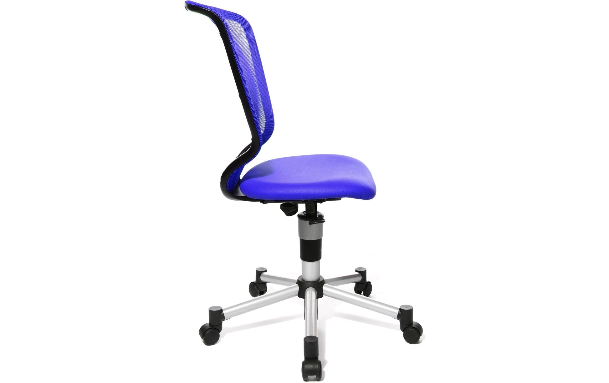 Topstar Bürostuhl Titan Junior – Gesamthöhe 98 cm, Netzrücken, Blau