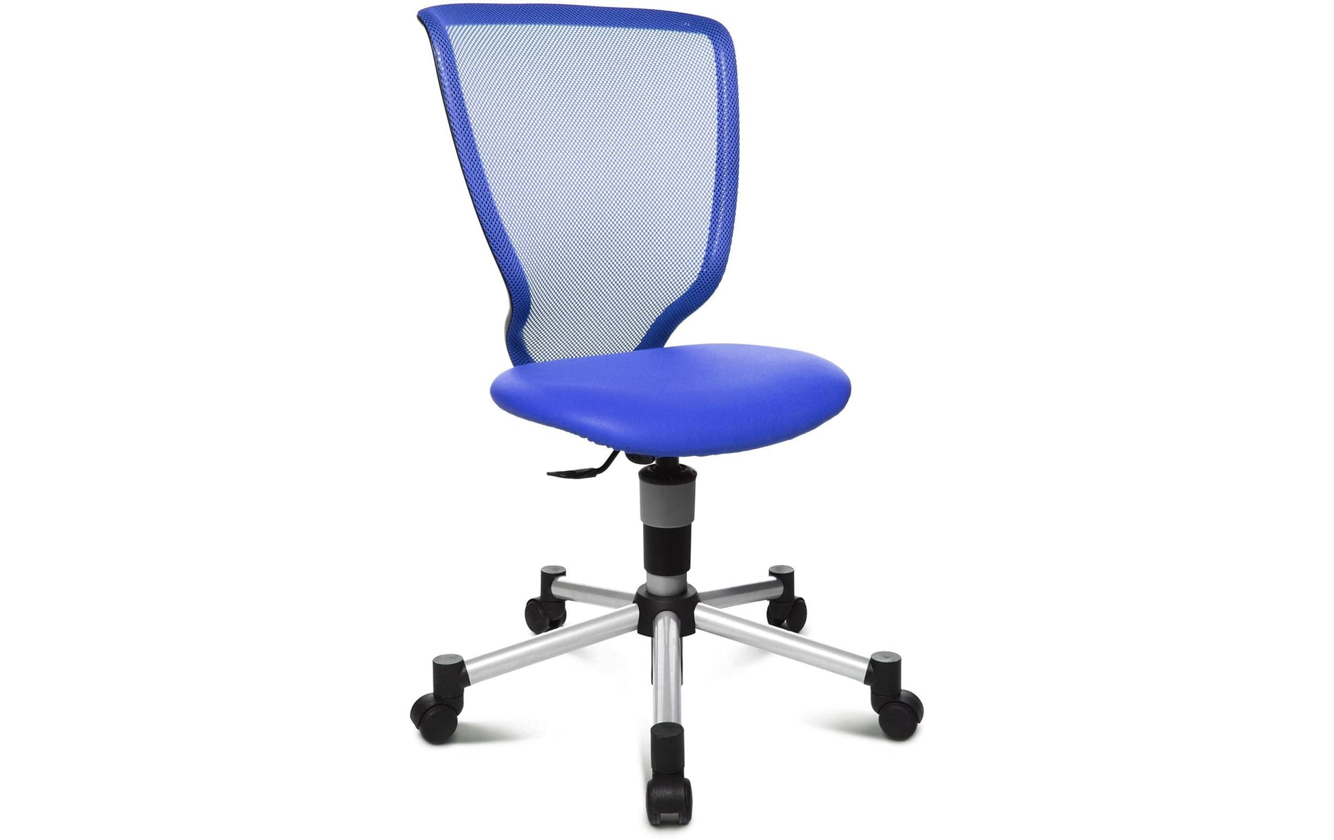 Topstar Bürostuhl Titan Junior – Gesamthöhe 98 cm, Netzrücken, Blau