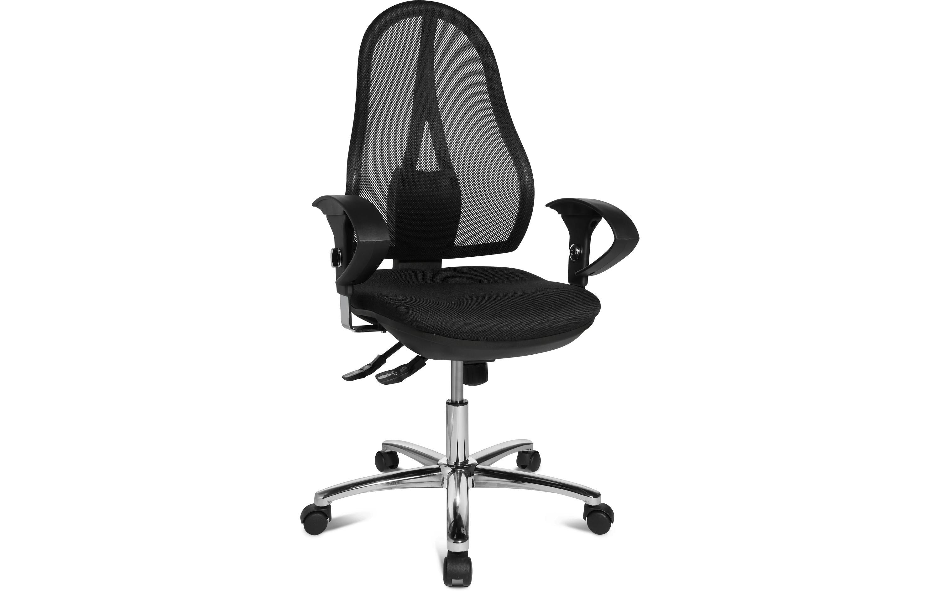 Topstar Bürostuhl Open Point Syncro Deluxe – 118 cm, schwarz