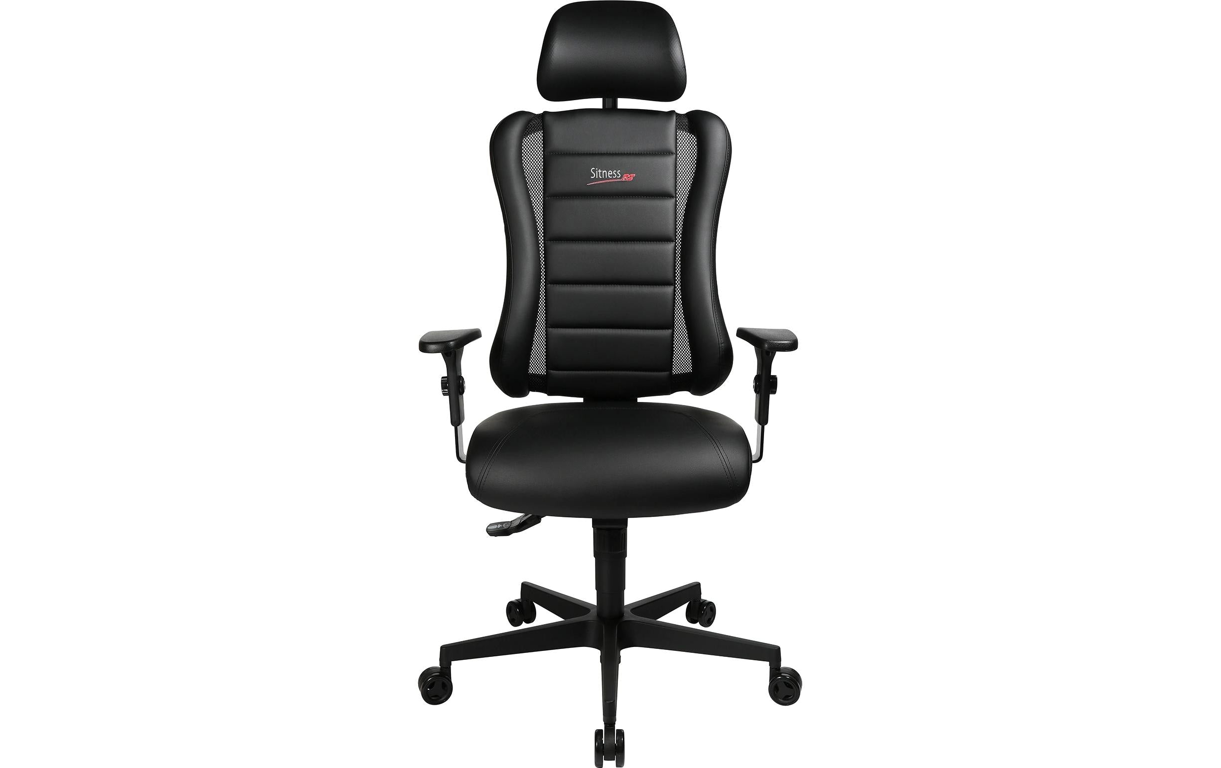 Topstar Bürostuhl Sitness RS – Gesamthöhe 139 cm, Kunstleder, Schwarz