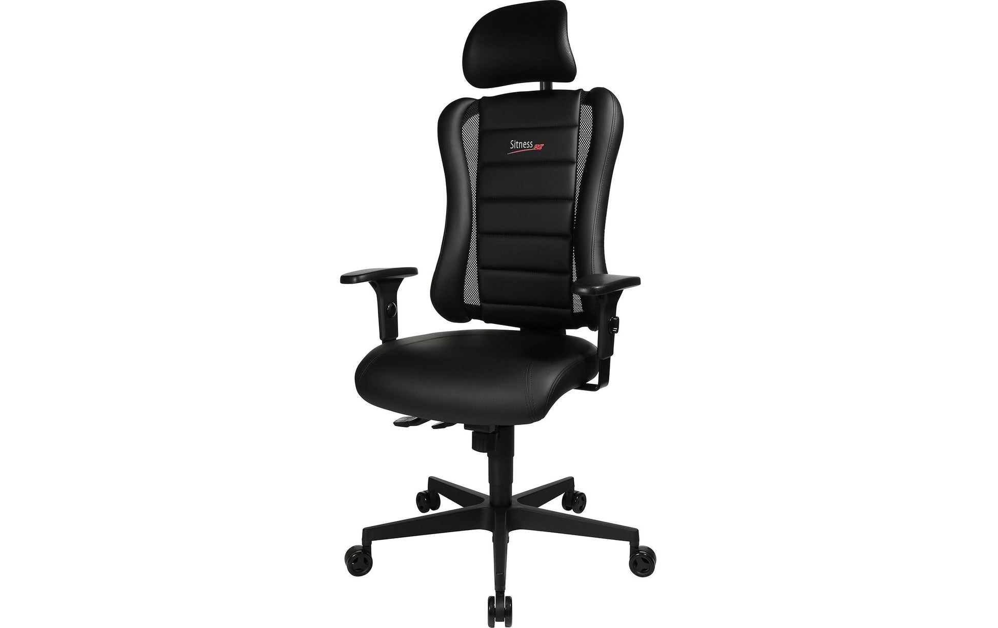 Topstar Bürostuhl Sitness RS – Gesamthöhe 139 cm, Kunstleder, Schwarz