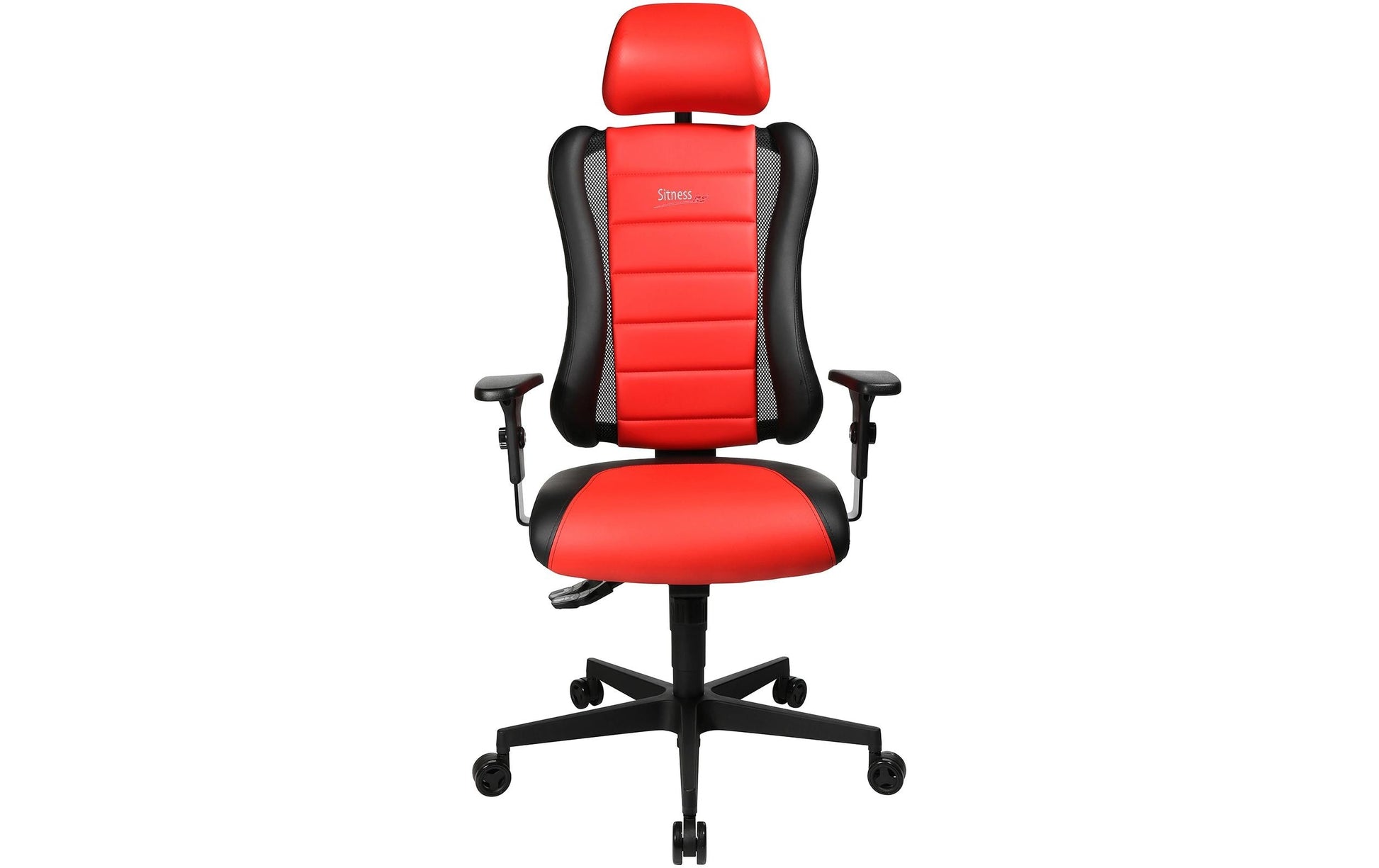 Topstar Bürostuhl Sitness RS – Netzrücken, Kunstleder, Rot