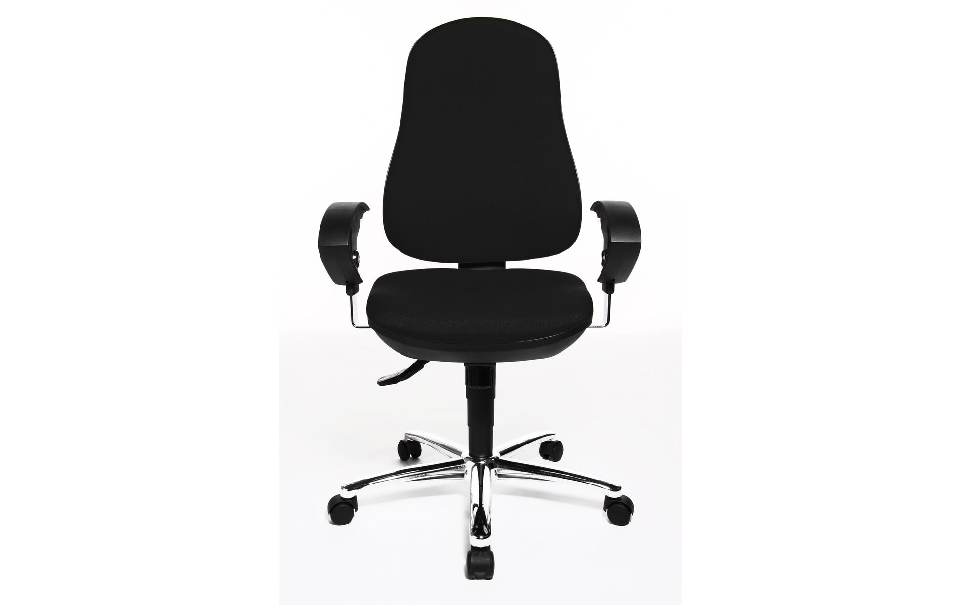 Topstar Bürostuhl Support Syncro Deluxe – Gesamthöhe 113 cm, Metallgestell, Schwarz