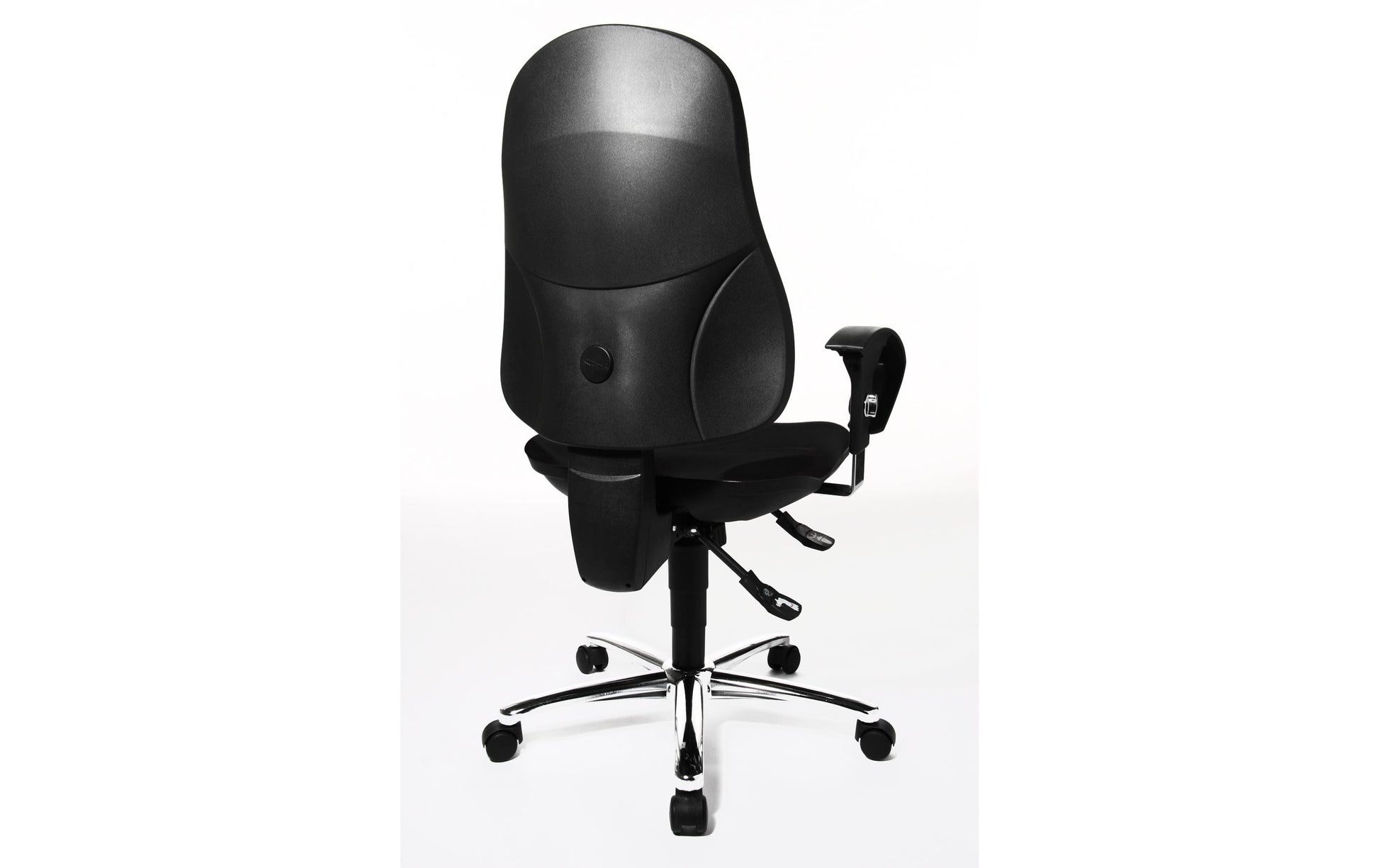 Topstar Bürostuhl Support Syncro Deluxe – Gesamthöhe 113 cm, Metallgestell, Schwarz