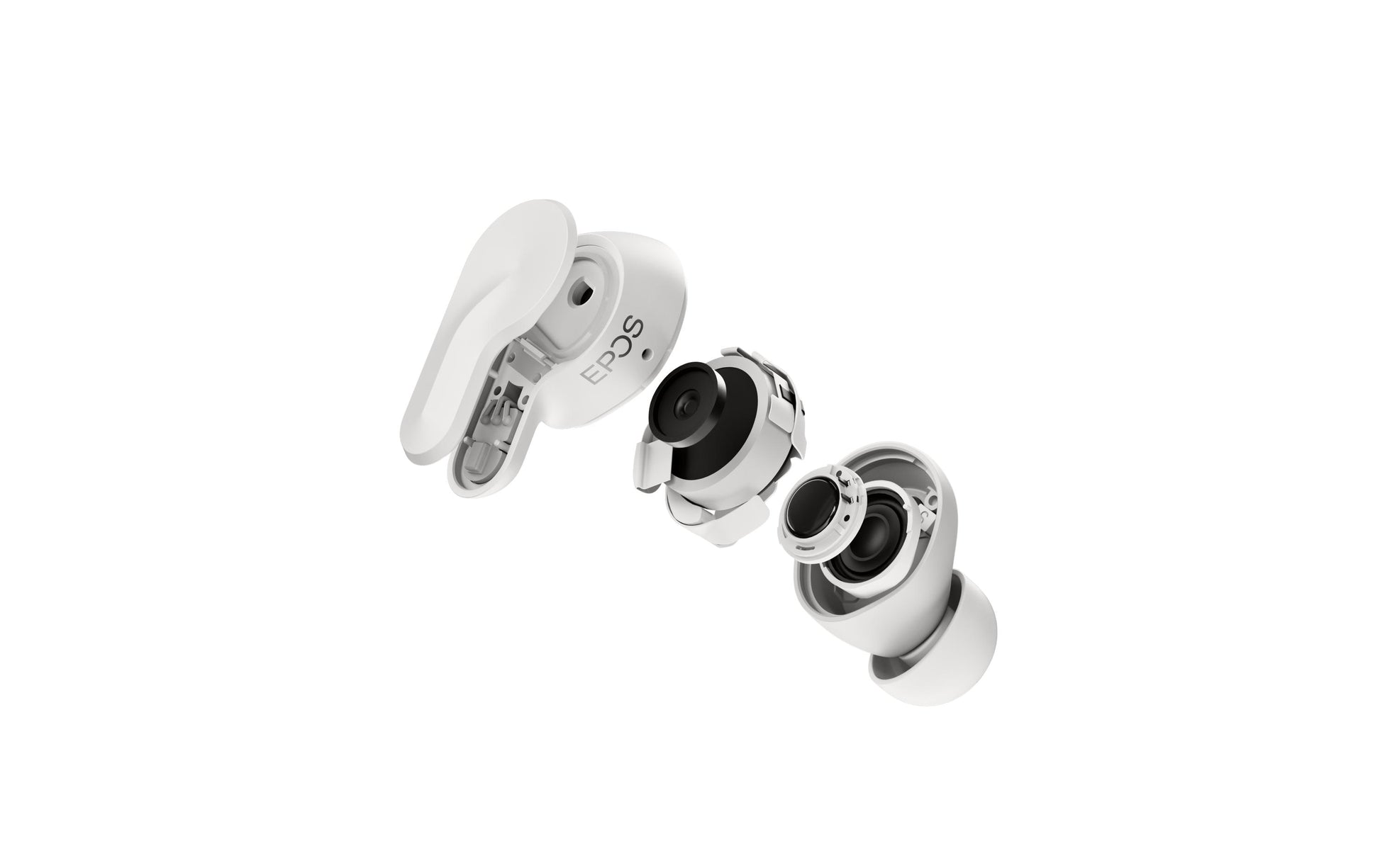 Epos ADAPT E1 – True Wireless In-Ear Kopfhörer – Bluetooth, BTD 900C-Dongle – weiss