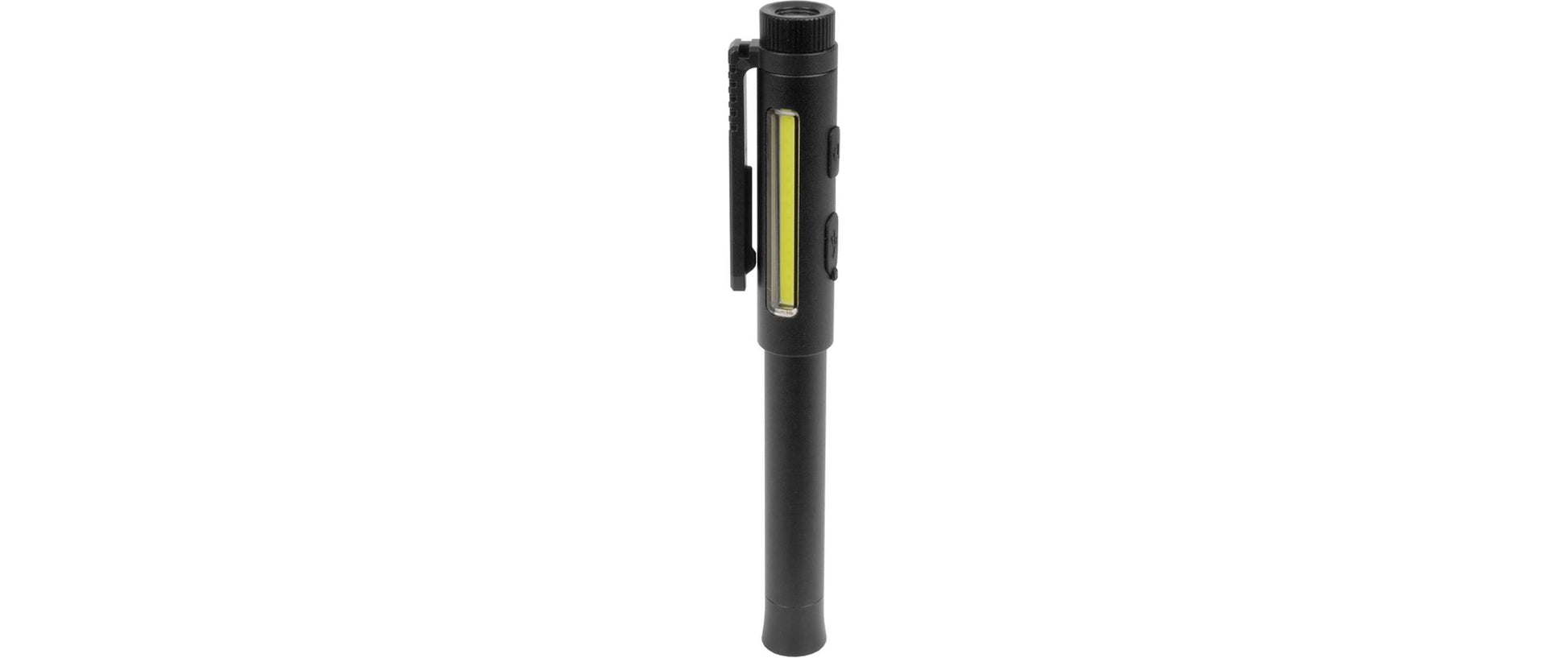 Steffen Taschenlampe 65 00164 – 200 lm, Akku, USB-C, Magnet & Clip – Schwarz