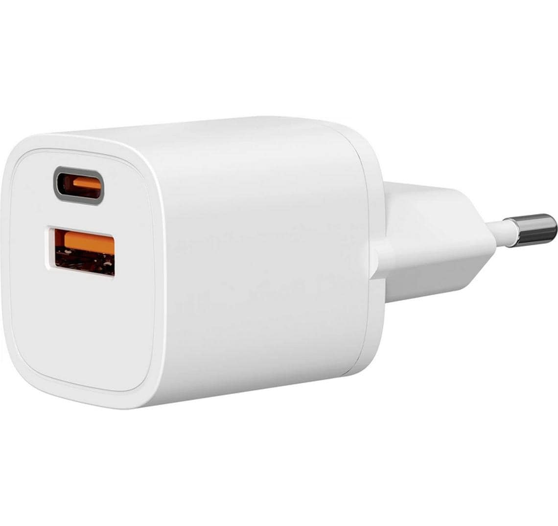 Steffen Steckdosenleiste, 1×T13, 1×USB‑A 15 W + 1×USB‑C PD bis 33 W, GaN, IP20 – weiss