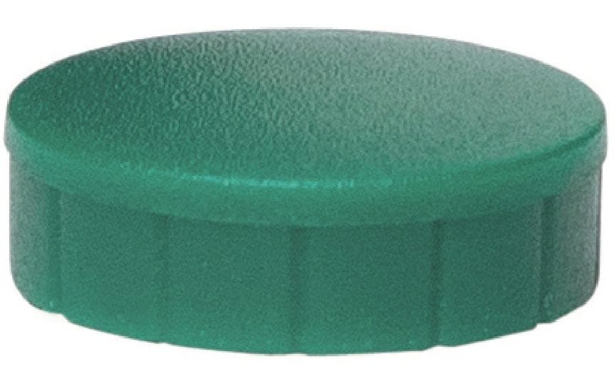 MAUL Rundmagnet – Grün – Ø 20 mm, 10 Stück, Kunststoff