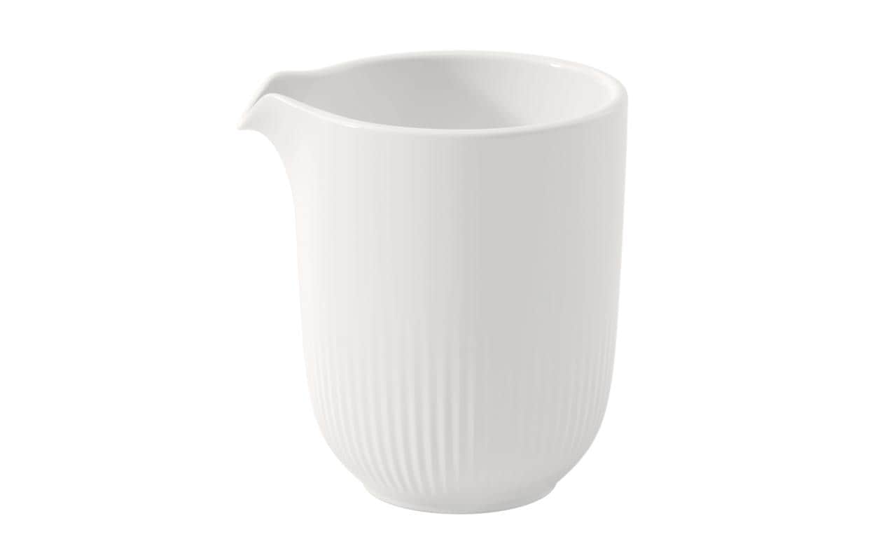Villeroy & Boch Afina Milchkanne – 170 ml, 7,3 × 8,4 × 9,2 cm, Porzellan, Weiss