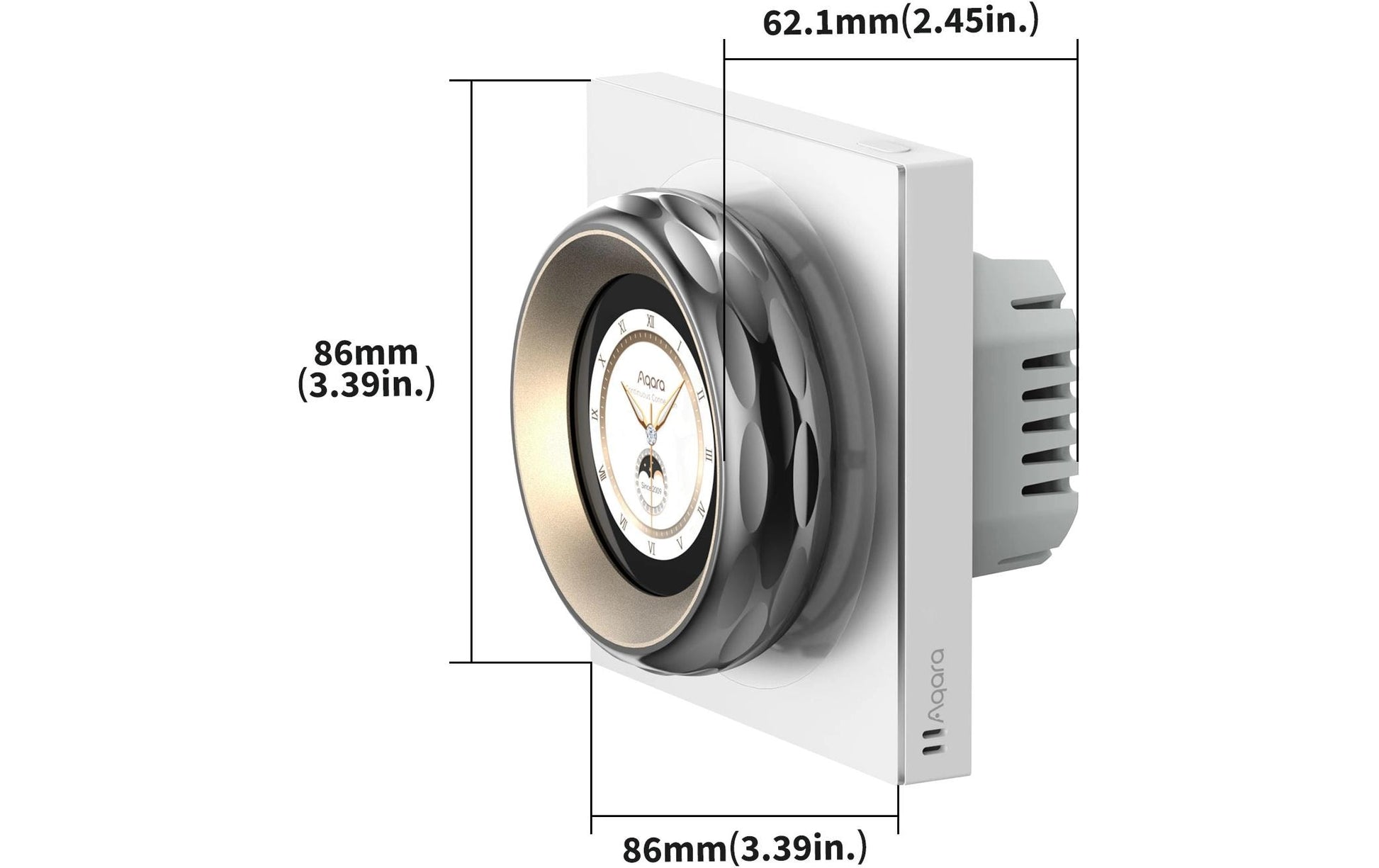 Aqara Touchscreen Dial V1 – Smart-Display – Touchscreen, Amazon Alexa, Google Home – für Apple Home, Matter
