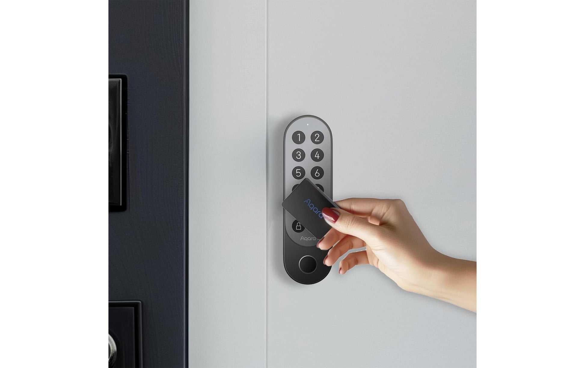 Aqara NFC-Karte – 13,56 MHz, 1 Stk., Schwarz, für Aqara Smart Lock U200, Matter, Aqara Home