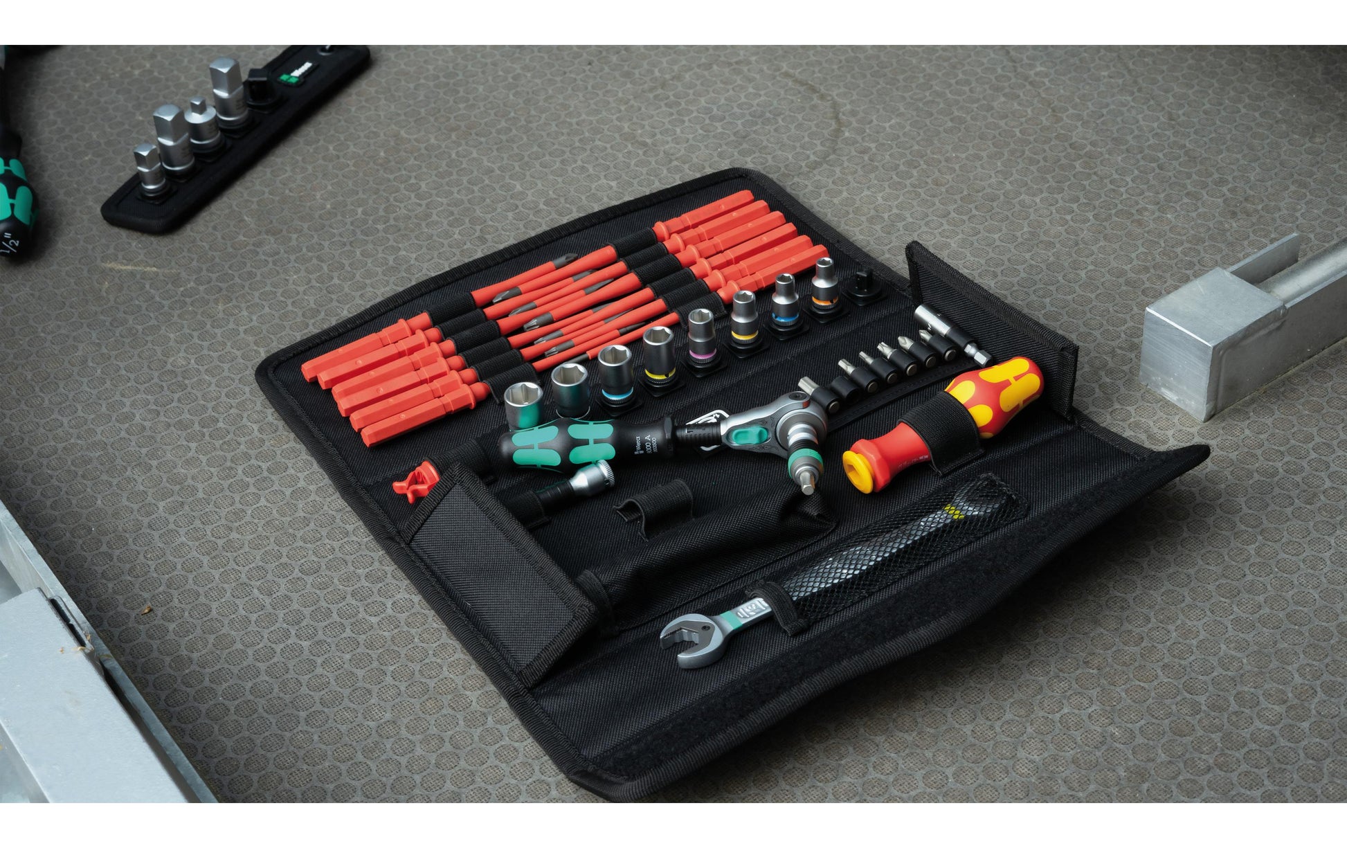 Wera Kraftform Kompakt W 1 Wartung – Reparatur-Toolkit – 7 Bits, Ratsche – Schwarz – 35 Stück