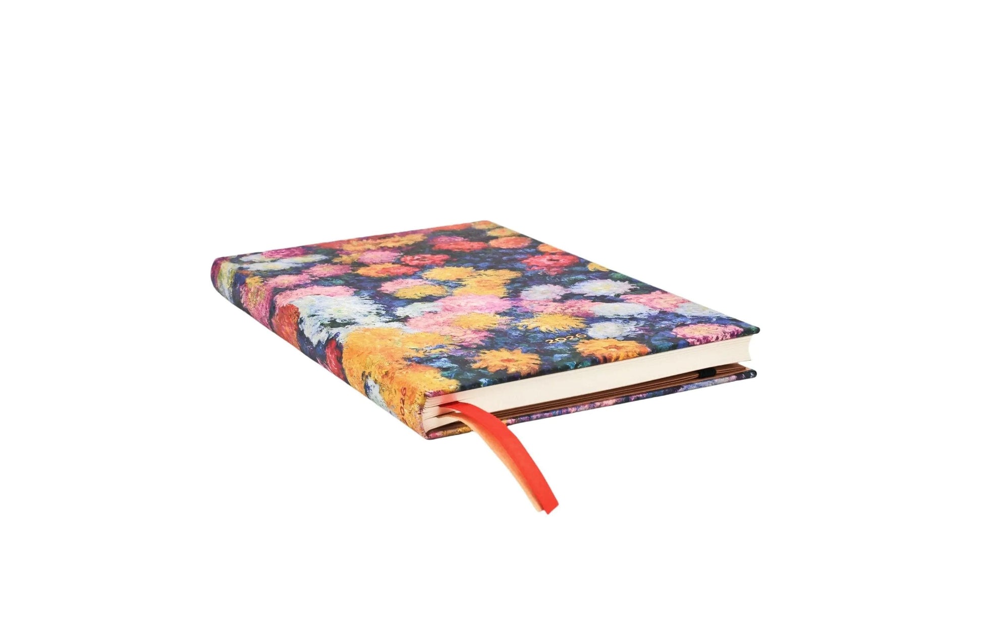 Paperblanks DD0622-1 Agenda – 1 Woche/2 Seiten, gebunden, 13,5 × 21,0 cm, 2026, Chrysanthemen