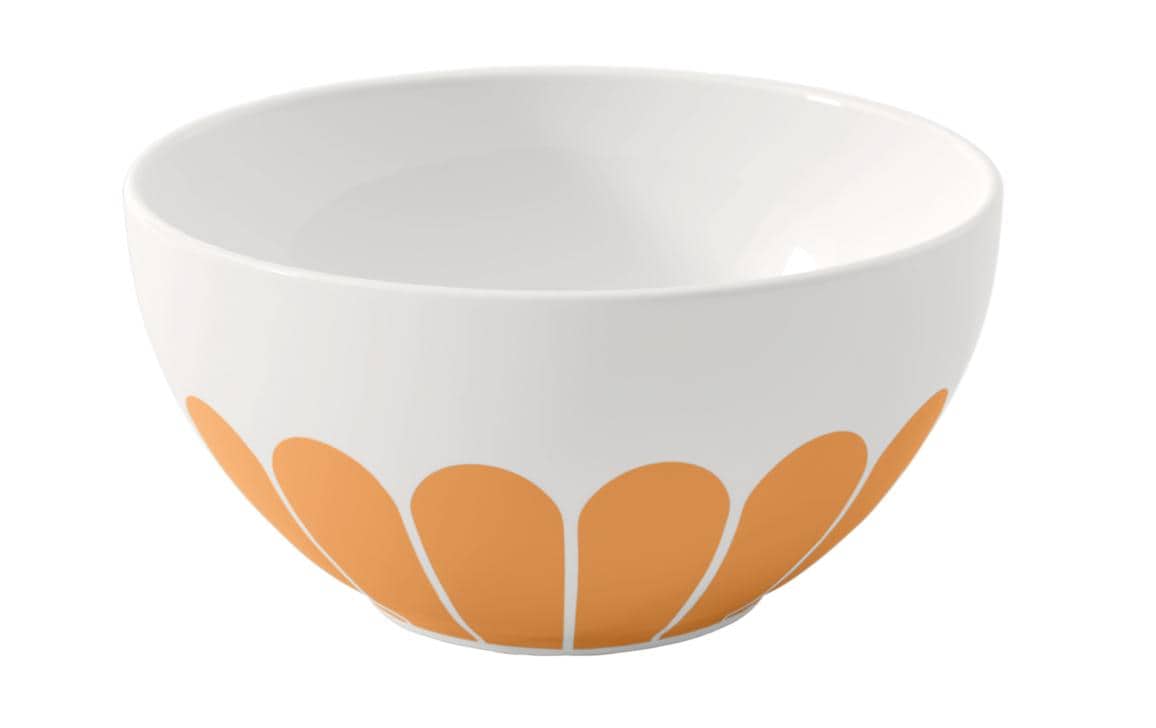 Villeroy & Boch Fleur Soleil Müslischale – Porzellan, Gelb, 4 Stück