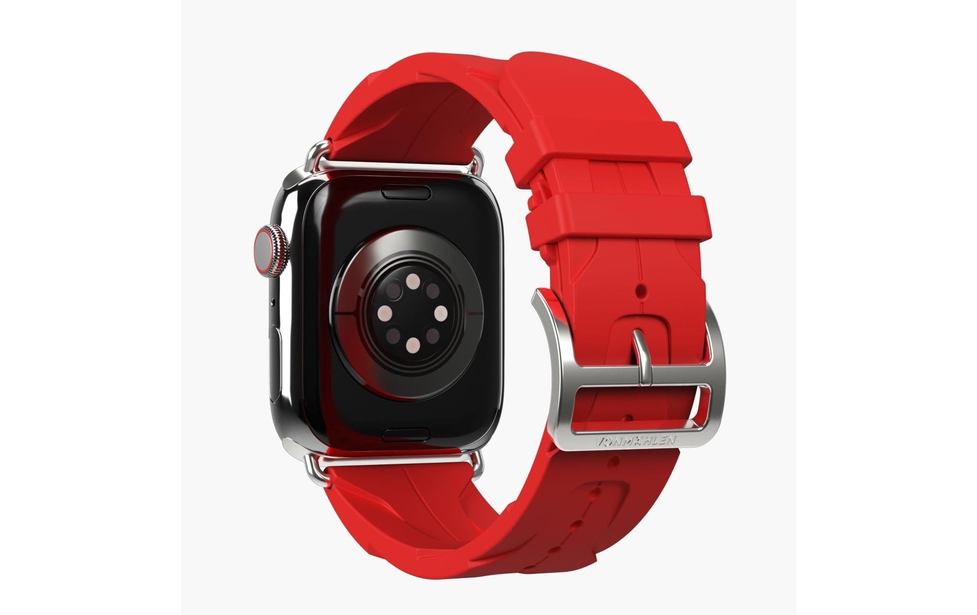 Vonmählen A. R. Exclusive Band Portofino – Silikon, Rot, für Apple Watch 44–49 mm