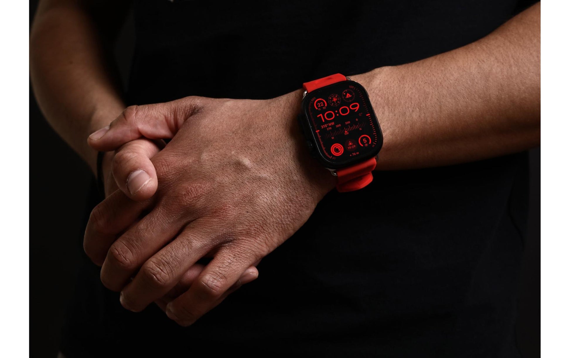 Vonmählen A. R. Exclusive Band Portofino – Silikon, Rot, für Apple Watch 44–49 mm