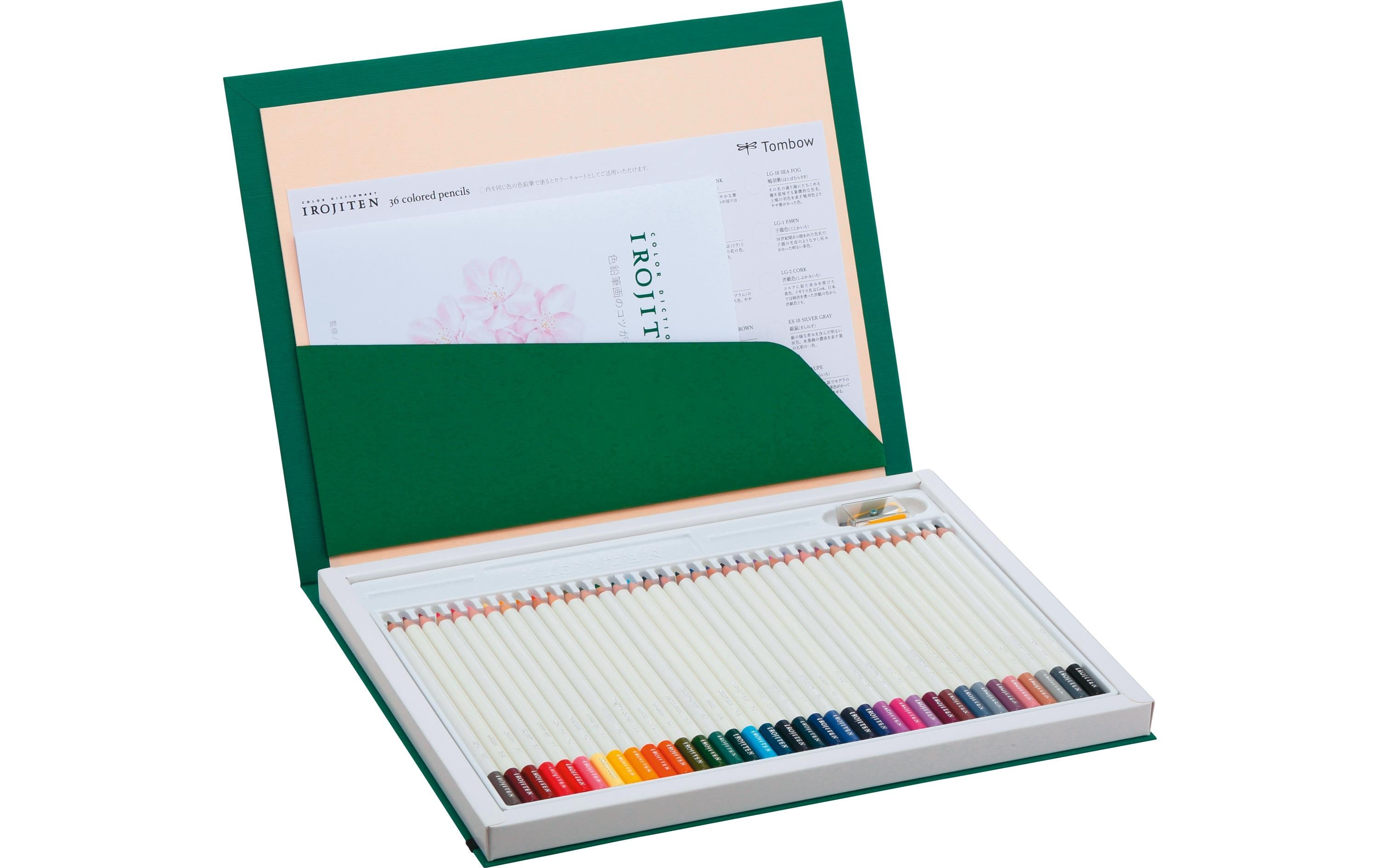 Tombow Buntstifte Irojiten – 36 Farben, mit Spitzer und Anleitung