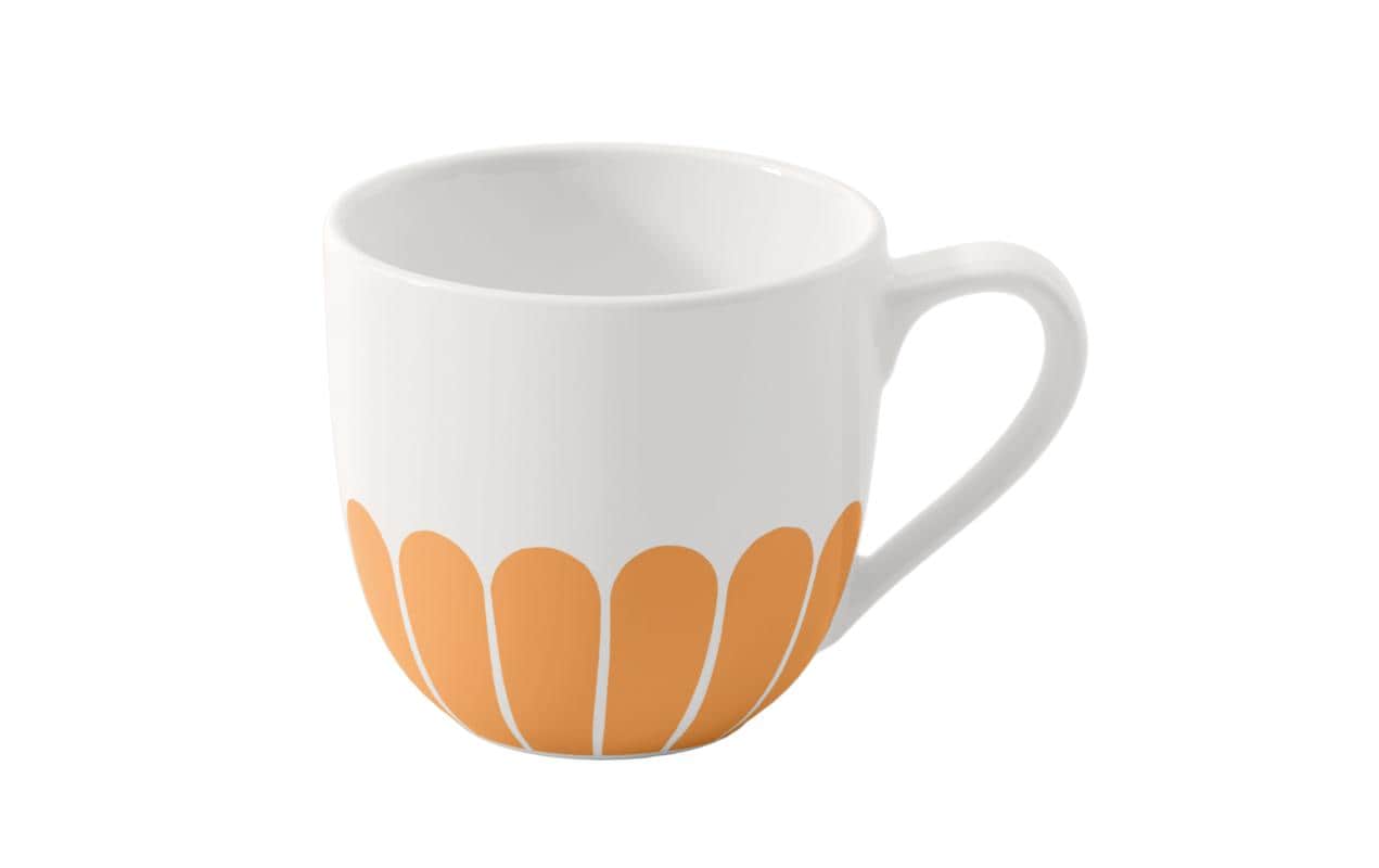 Villeroy & Boch Espressotasse – 0,07 l, Porzellan, gelb, Henkel, 6 Stück