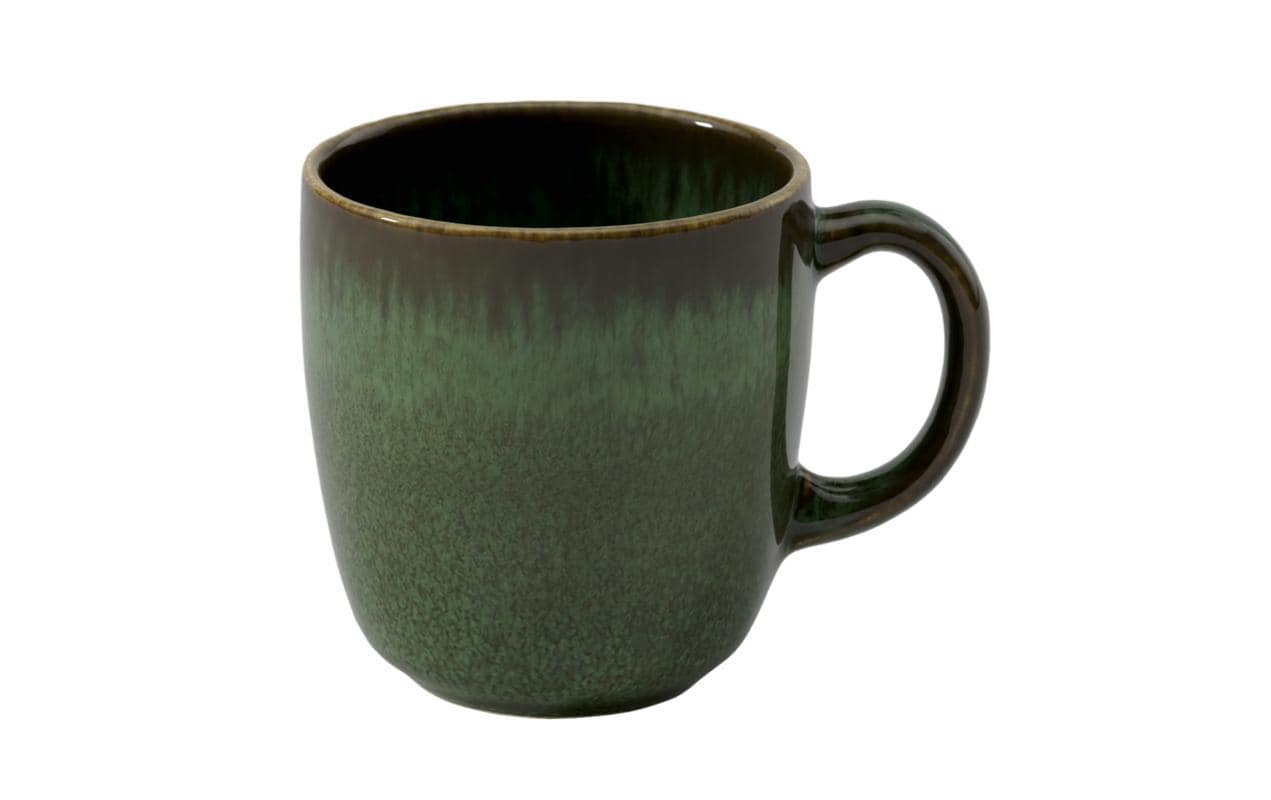 Villeroy & Boch Kaffeetasse – 0,16 l, Steingut, Grün, mit Henkel, 6 Stück