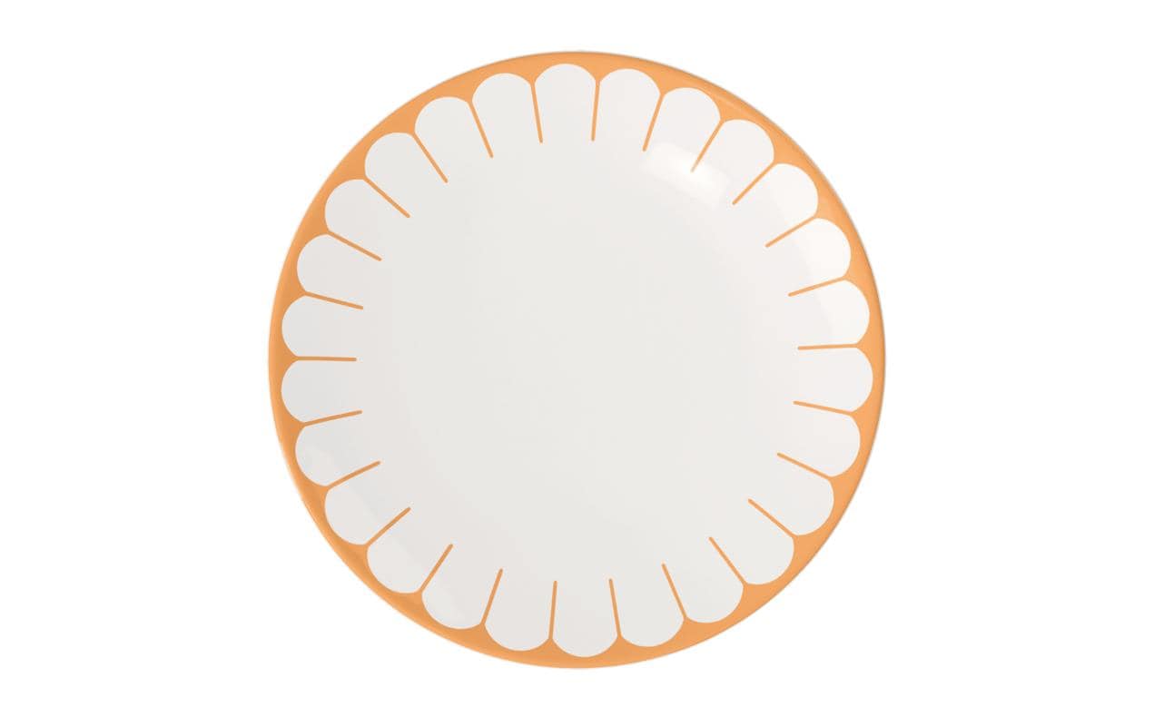 Villeroy & Boch Fleur Soleil Speiseteller – Porzellan, Gelb, Rund, 6 Stück