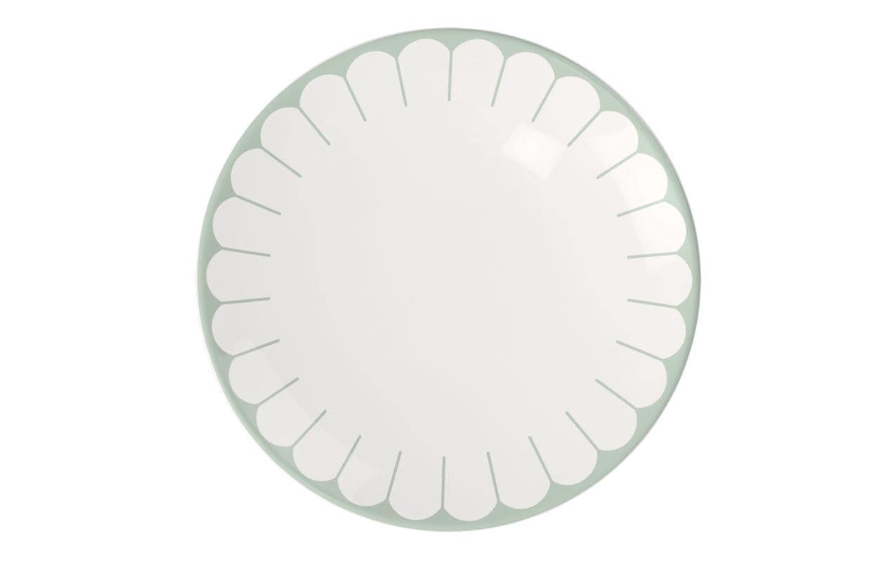 Villeroy & Boch Fleur Teller – Porzellan, grün, rund, 6 Stück