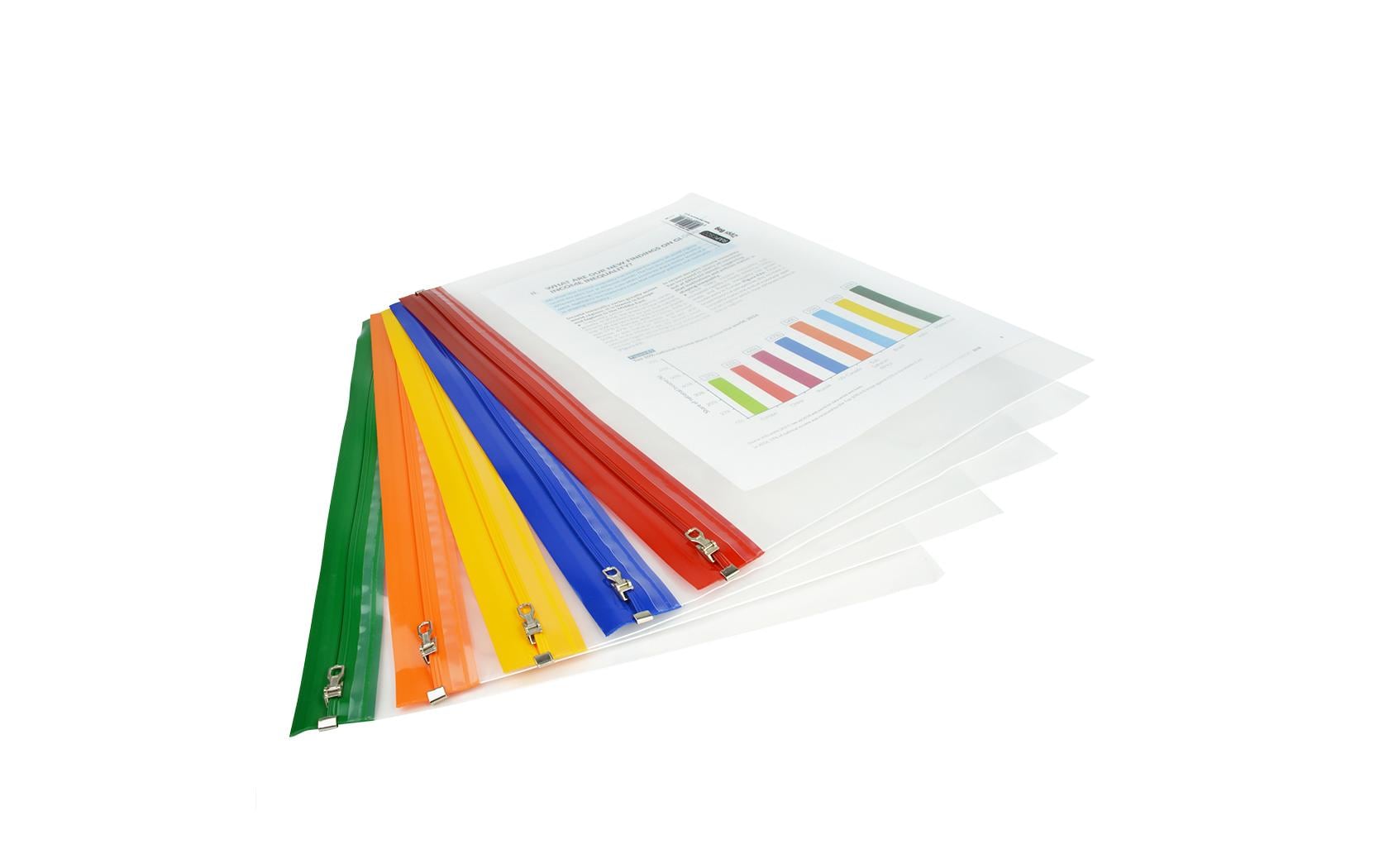 Rapesco Reissverschlusstasche A4+ – Polypropylen (PP), Transparent – 1er-Pack