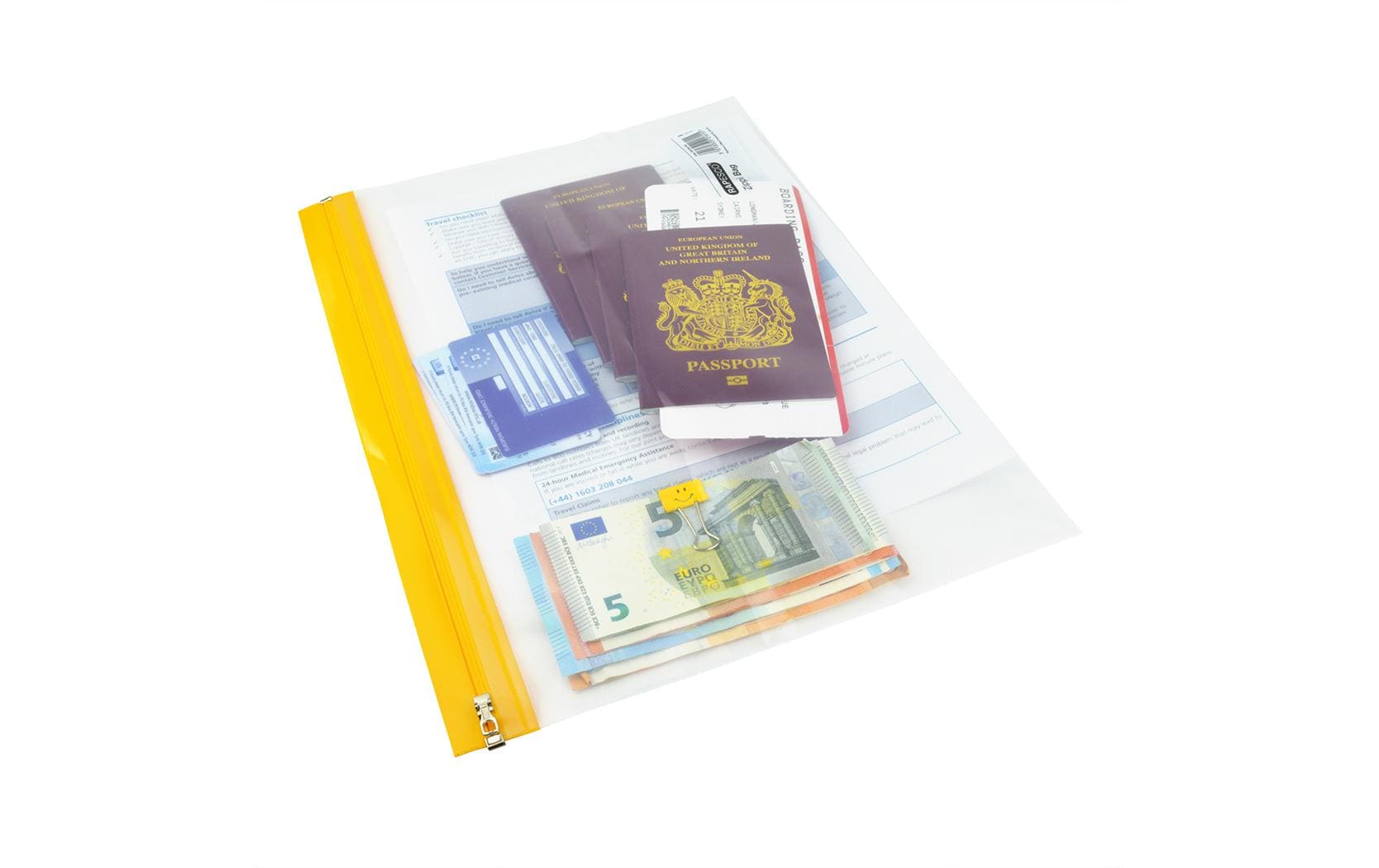 Rapesco Reissverschlusstasche A4+ – Polypropylen (PP), Transparent – 1er-Pack