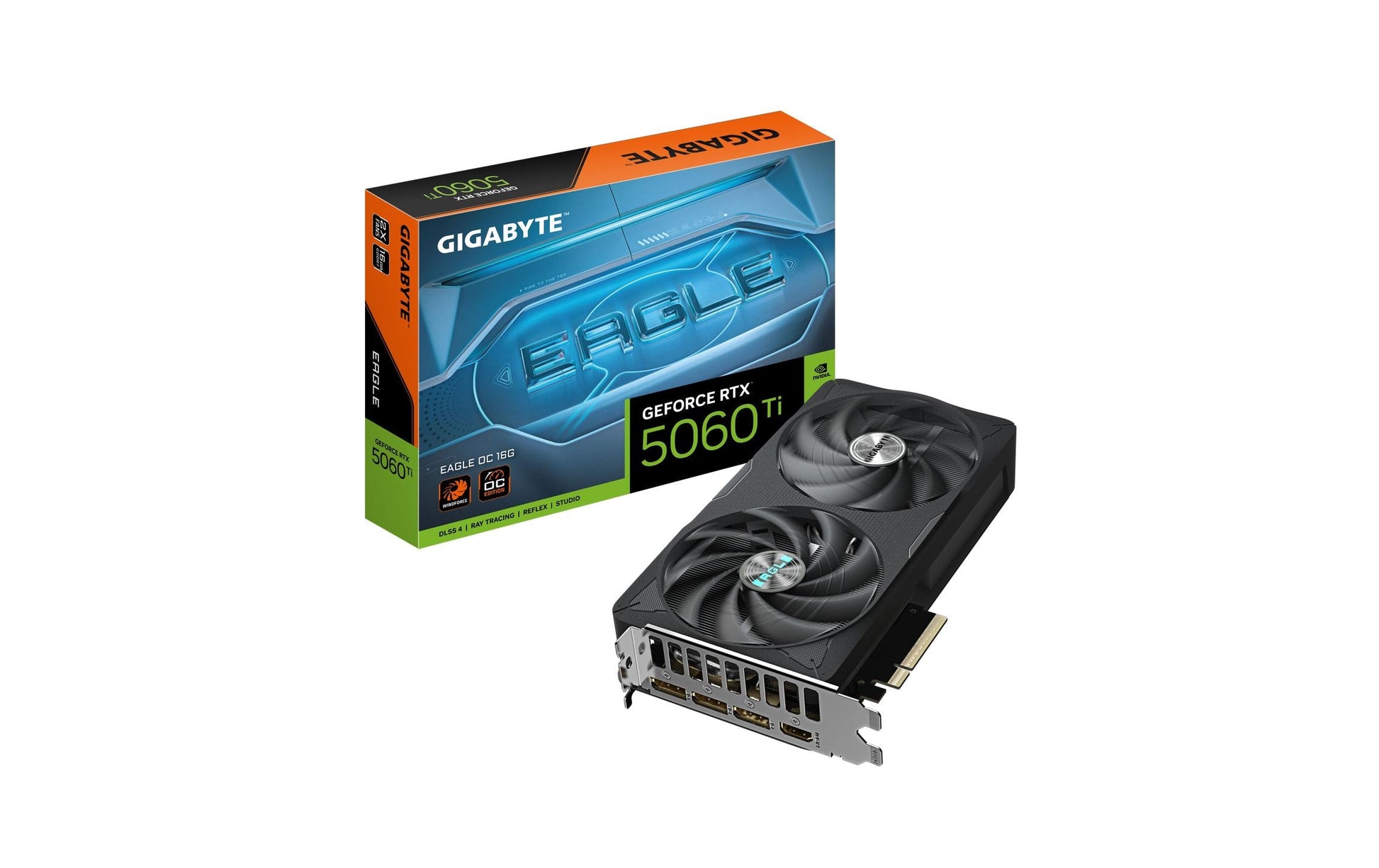GIGABYTE GeForce RTX 5060 Ti EAGLE OC 16G – Grafikkarte – 16 GB GDDR7, PCIe 5.0 ×16, 3×DisplayPort, HDMI 2.1b
