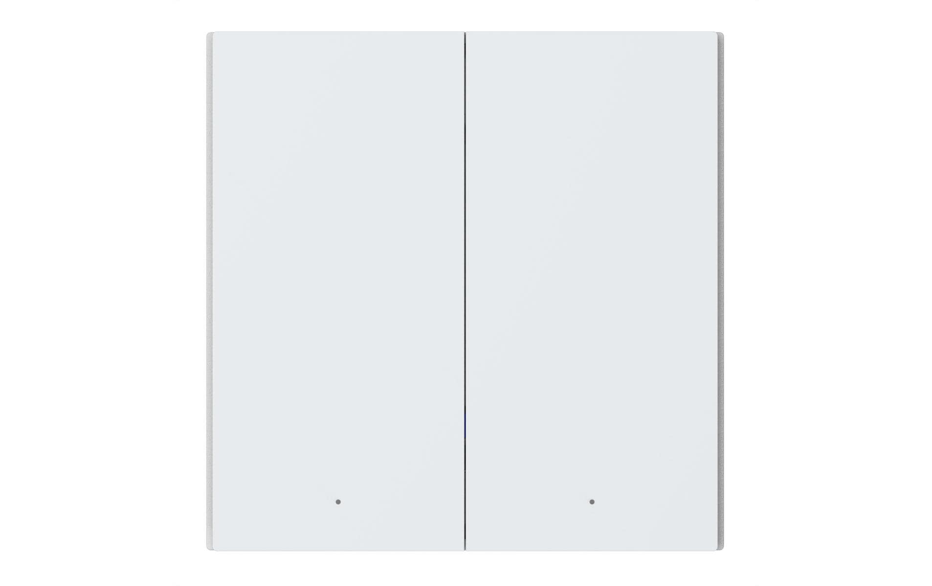 Aqara H1 – Smart-Taster – Zigbee, ohne Neutralleiter, 2-fach – für HomeKit, Alexa, Google Assistant