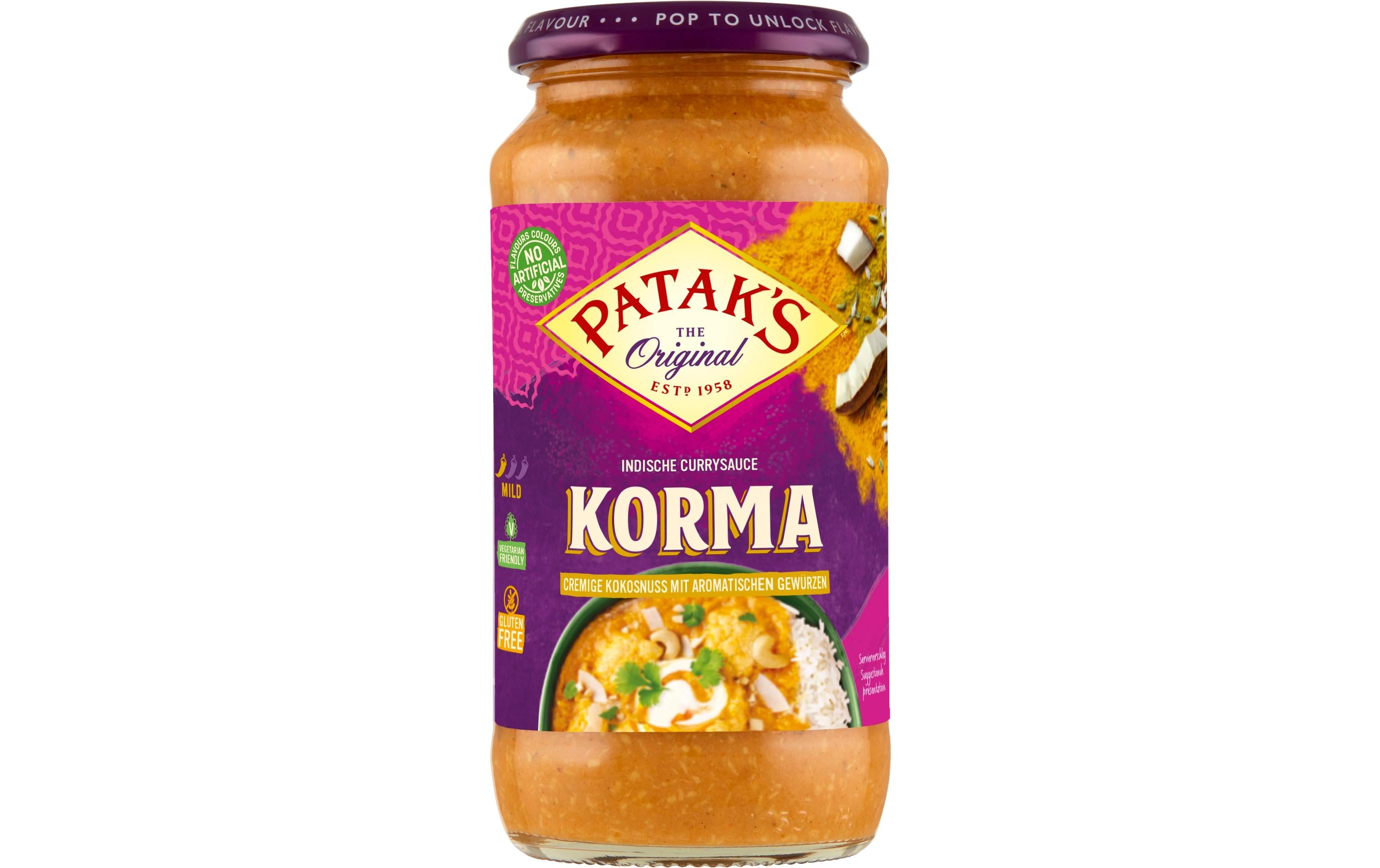 Pataks Currysauce Korma – 450 g
