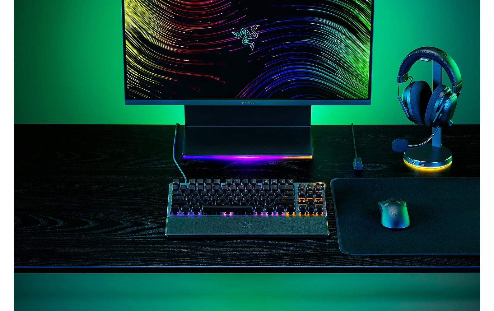 Razer Huntsman V3 Pro Tenkeyless – Tastatur, kabelgebunden (USB-C), DE-Layout (DE), TKL (ohne Ziffernblock)