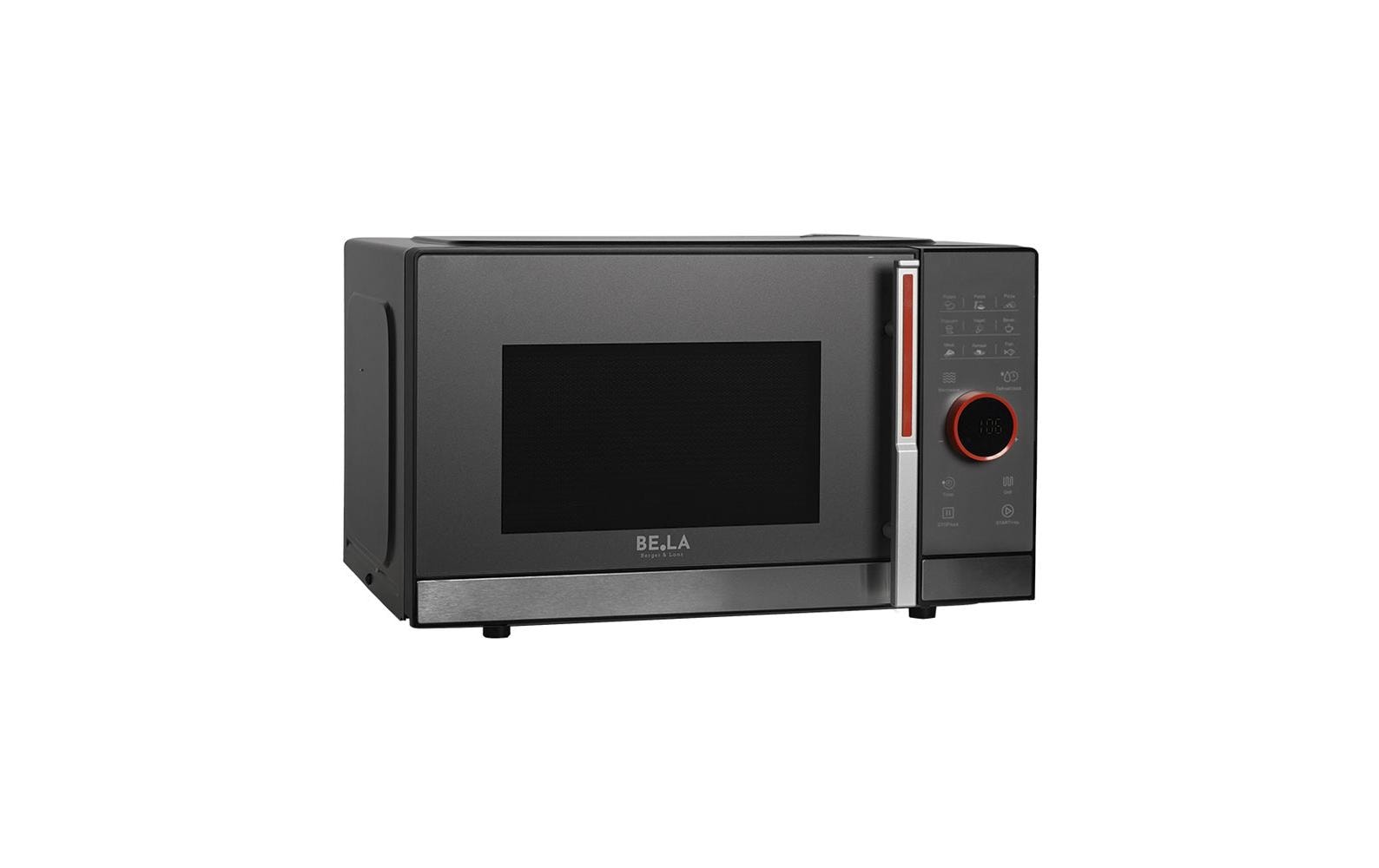 Berger lanz BergerLanz Grill-Mikrowelle MW23P63 – 23 l, Grill, 800 W – schwarz/grau
