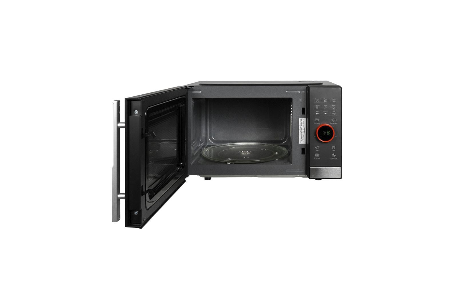 Berger lanz BergerLanz Grill-Mikrowelle MW23P63 – 23 l, Grill, 800 W – schwarz/grau