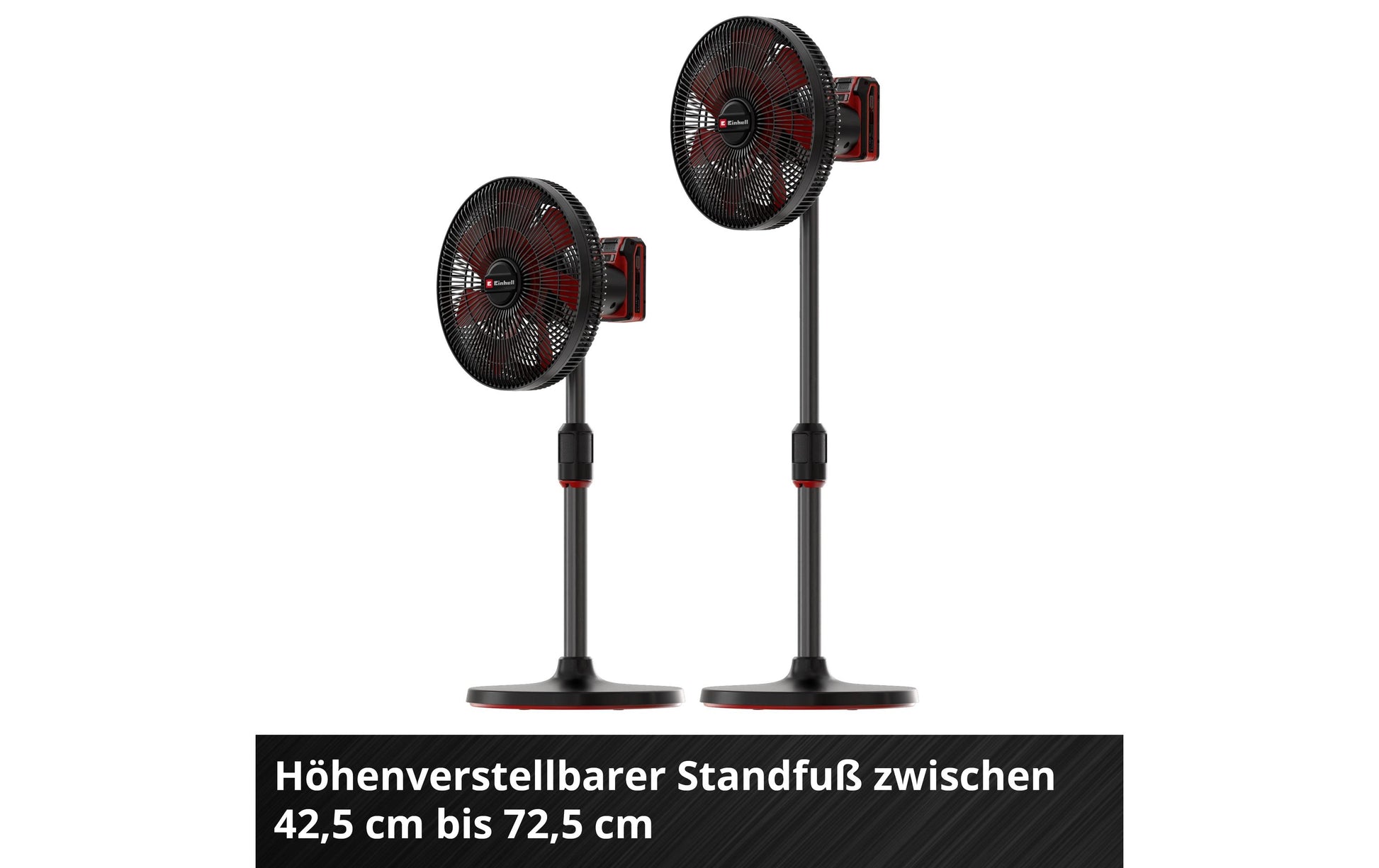 Einhell Bodenventilator GE-CF 18/320 P Li-Solo – 30 cm, oszillierend, 18 W, Schwarz